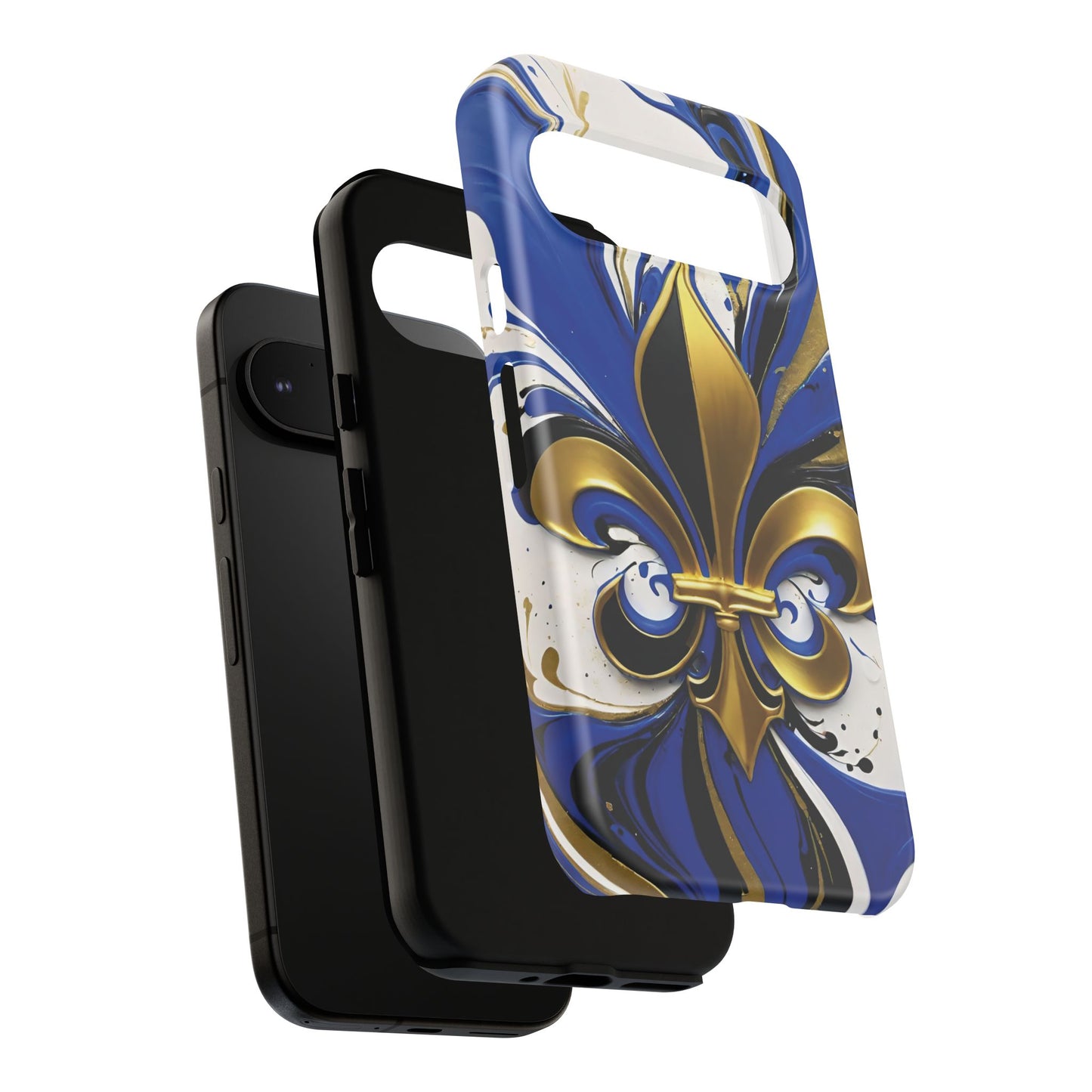 Blue and Gold Fleur-de-Lis 01