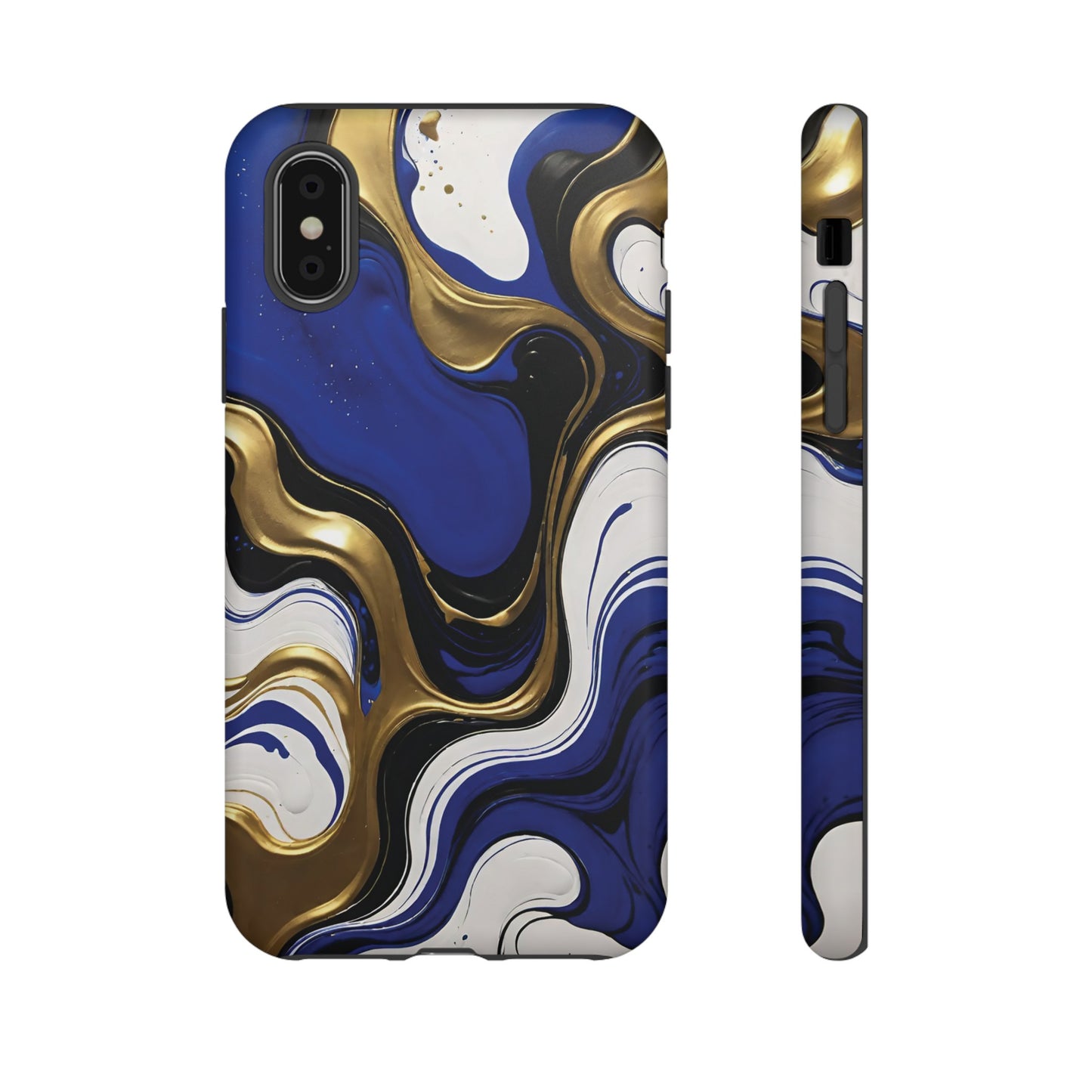 Blue and Gold Swirl 03