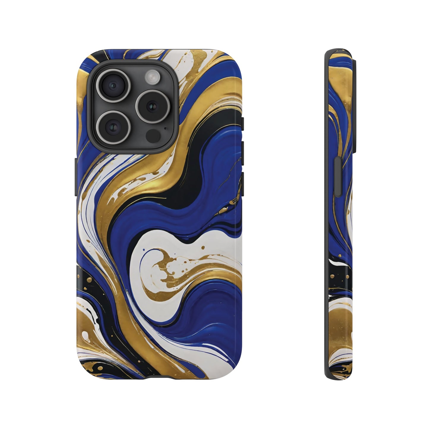Blue and Gold Swirl 02