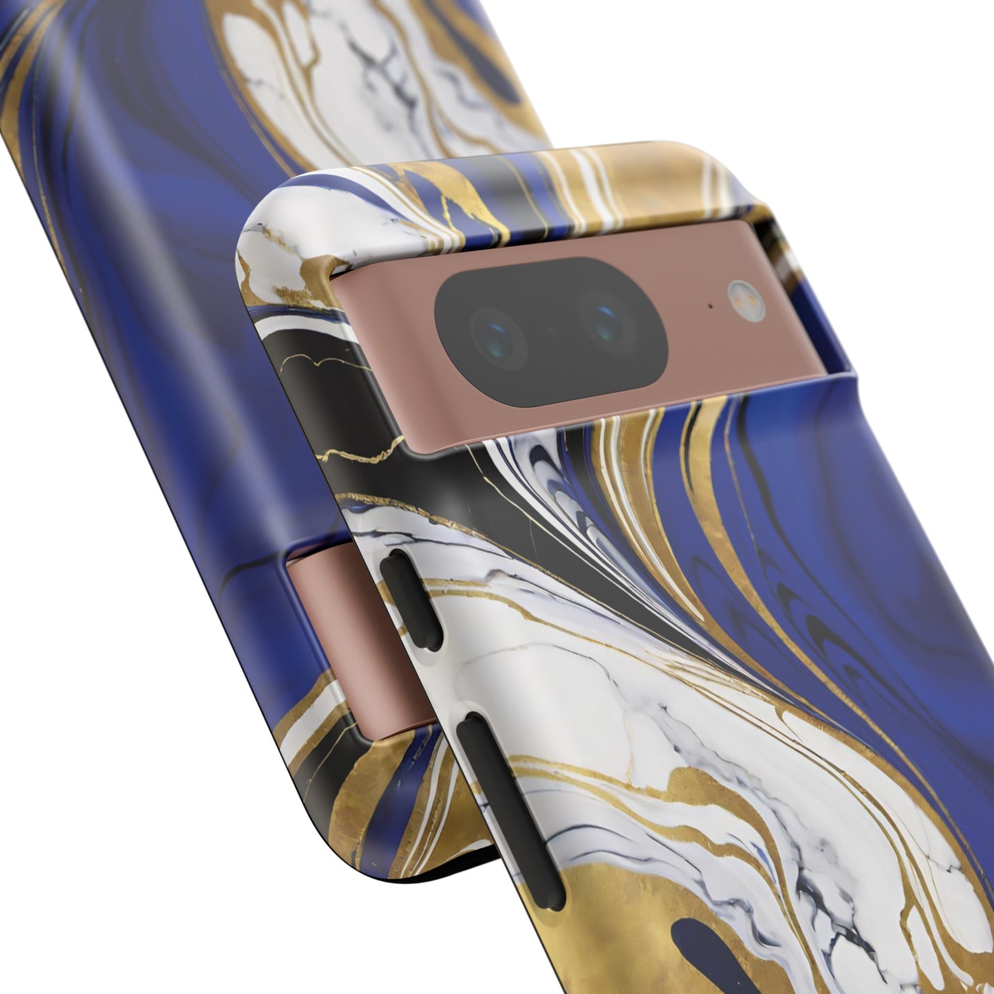 Blue and Gold Swirl 01