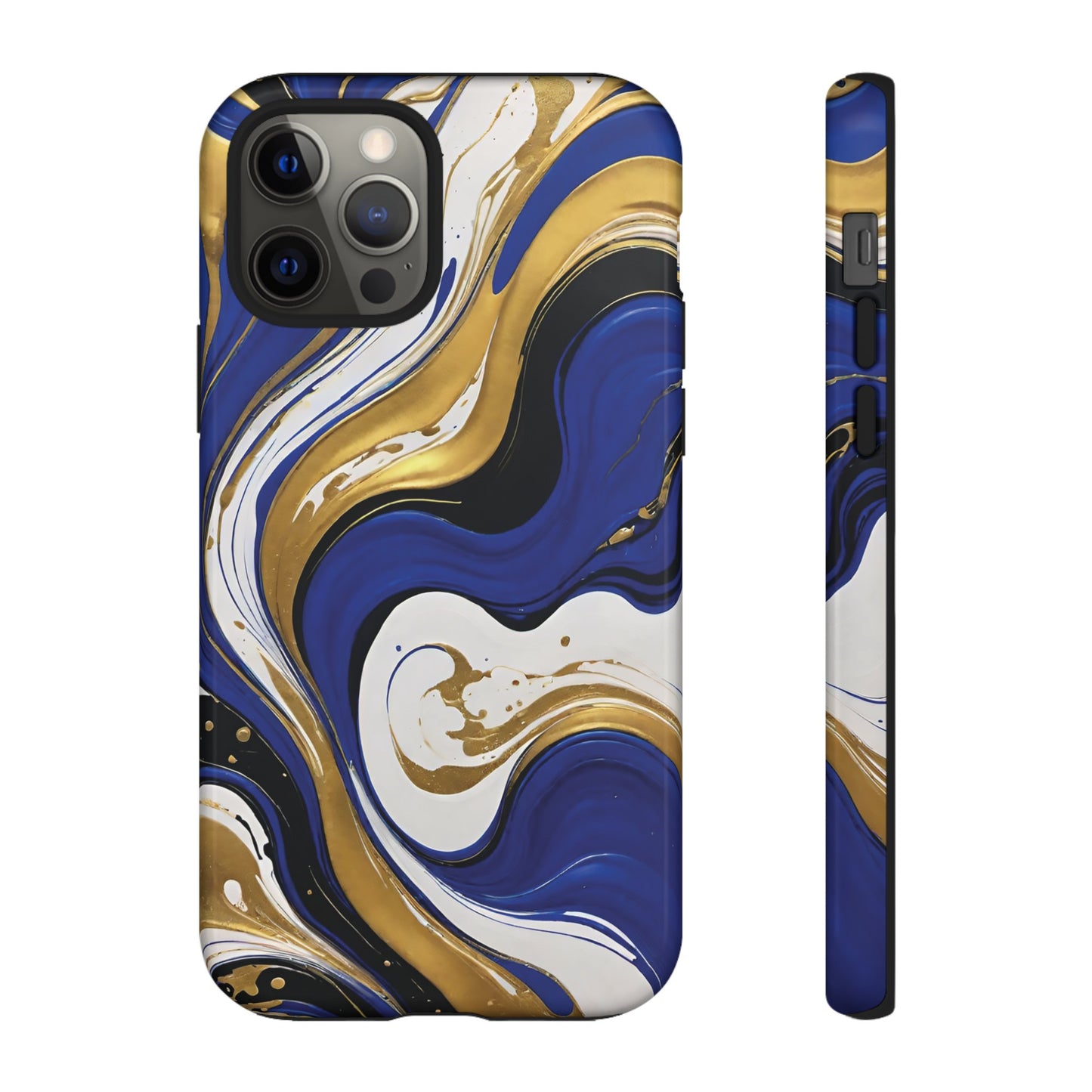 Blue and Gold Swirl 02