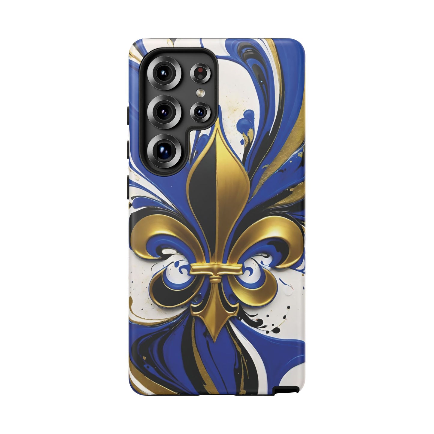 Blue and Gold Fleur-de-Lis 01