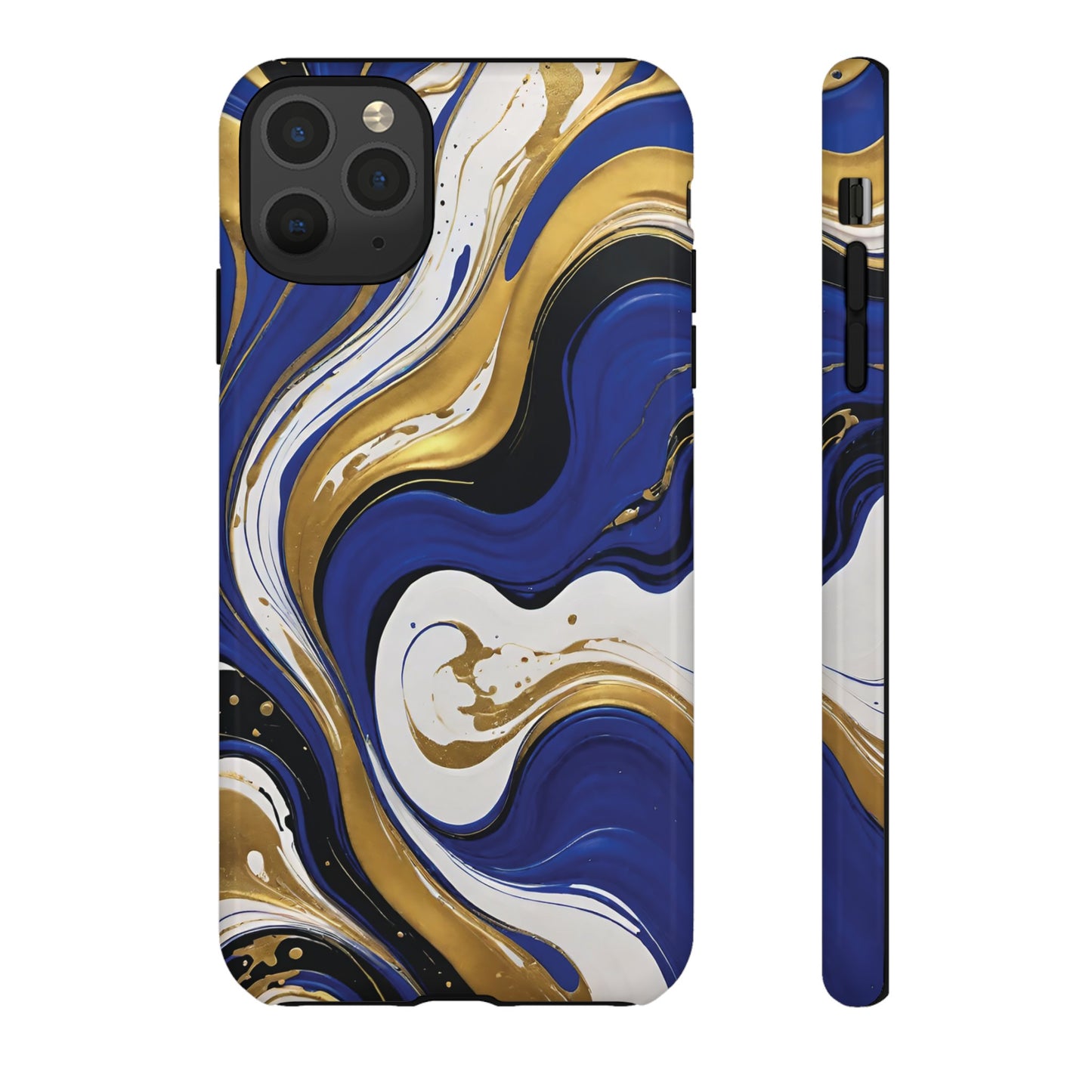 Blue and Gold Swirl 02