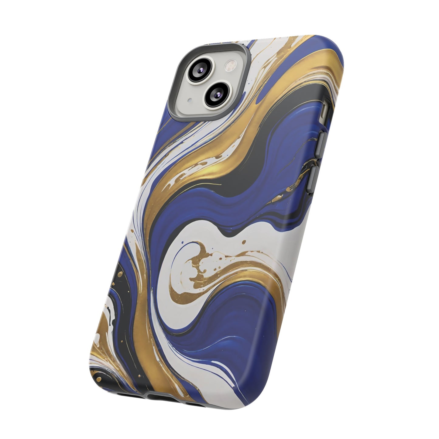 Blue and Gold Swirl 02