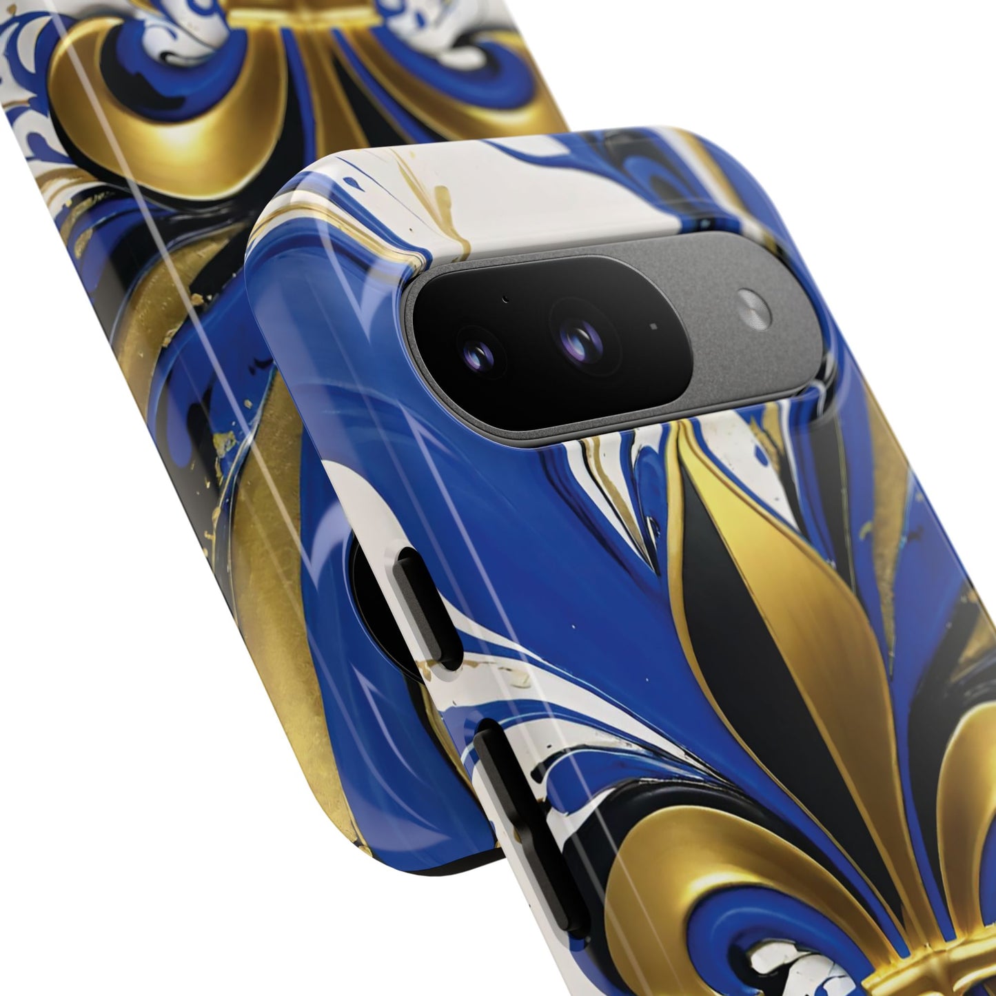 Blue and Gold Fleur-de-Lis 01