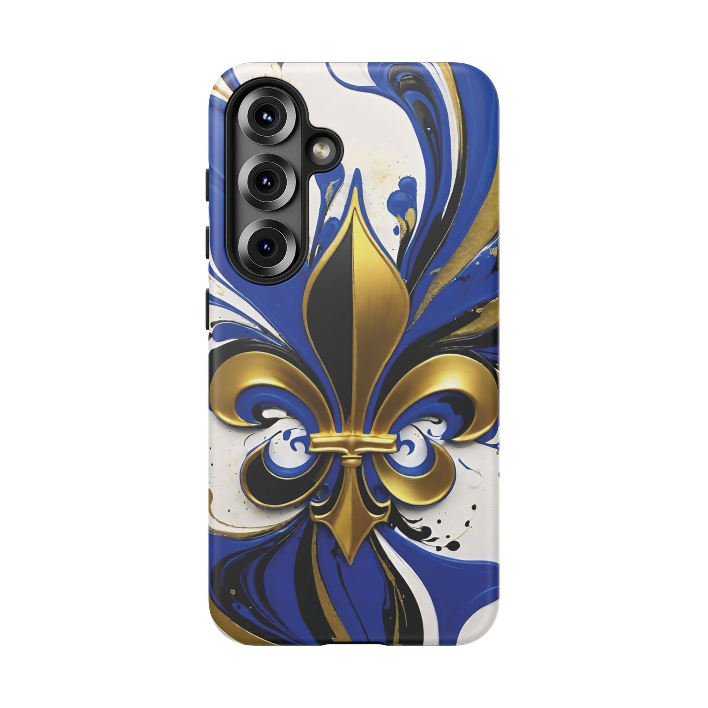 Blue and Gold Fleur-de-Lis 01