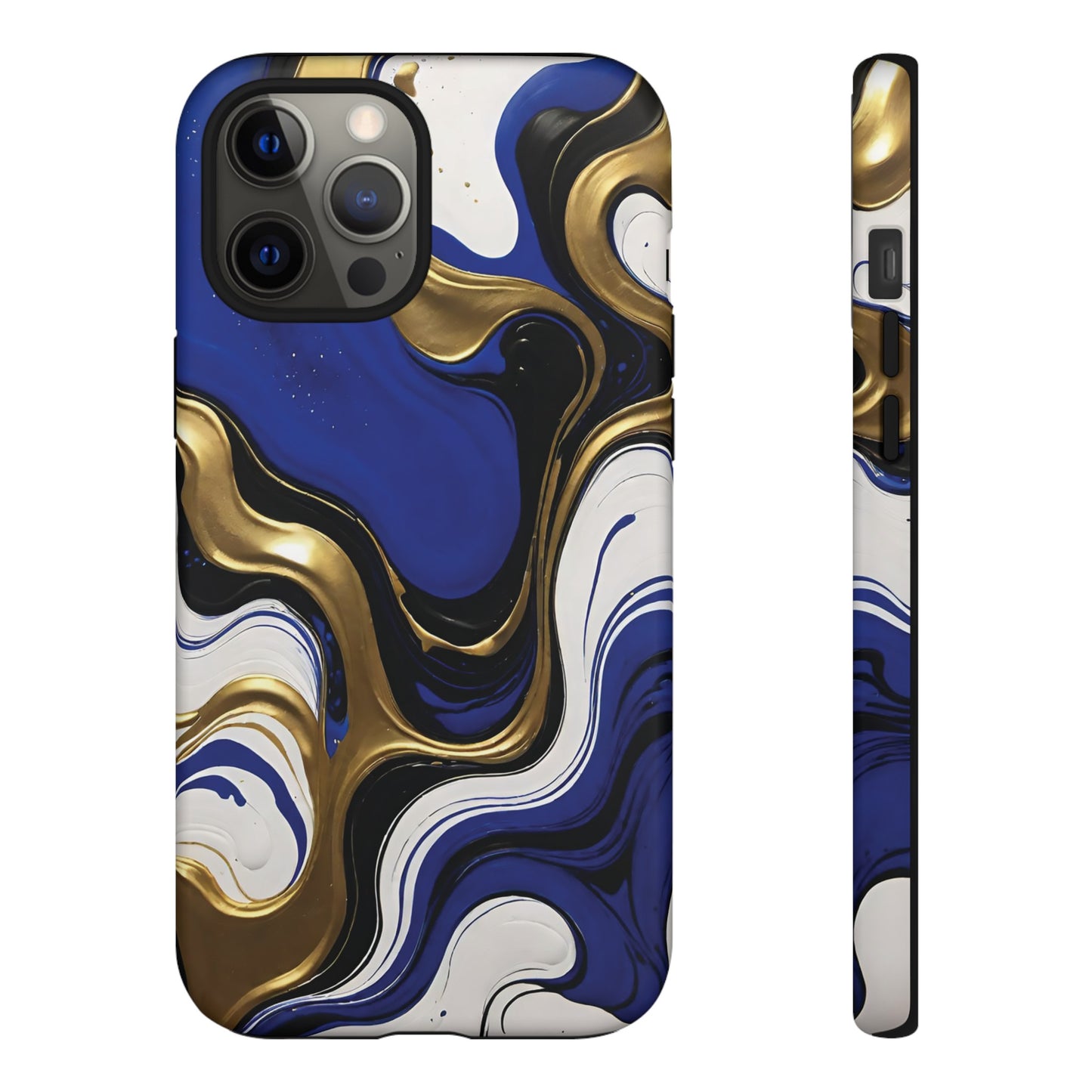 Blue and Gold Swirl 03