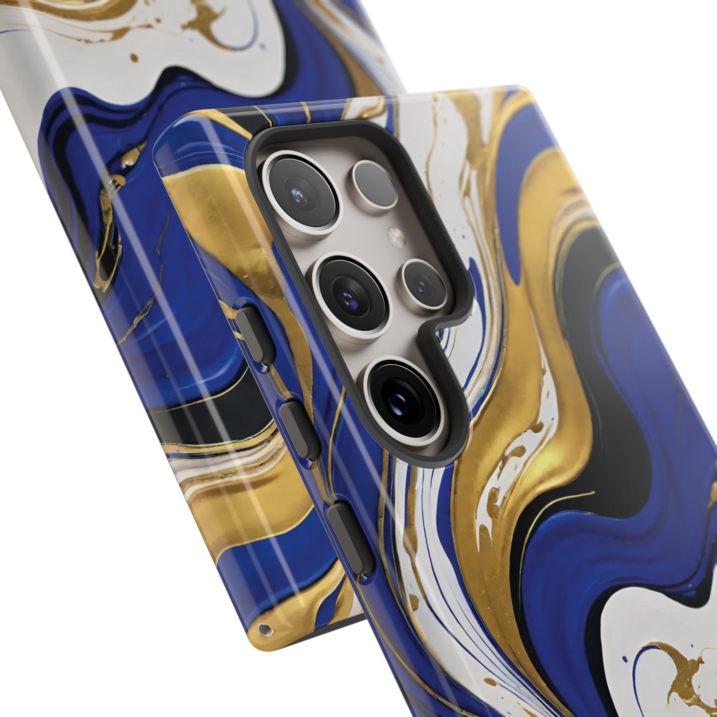 Blue and Gold Swirl 02