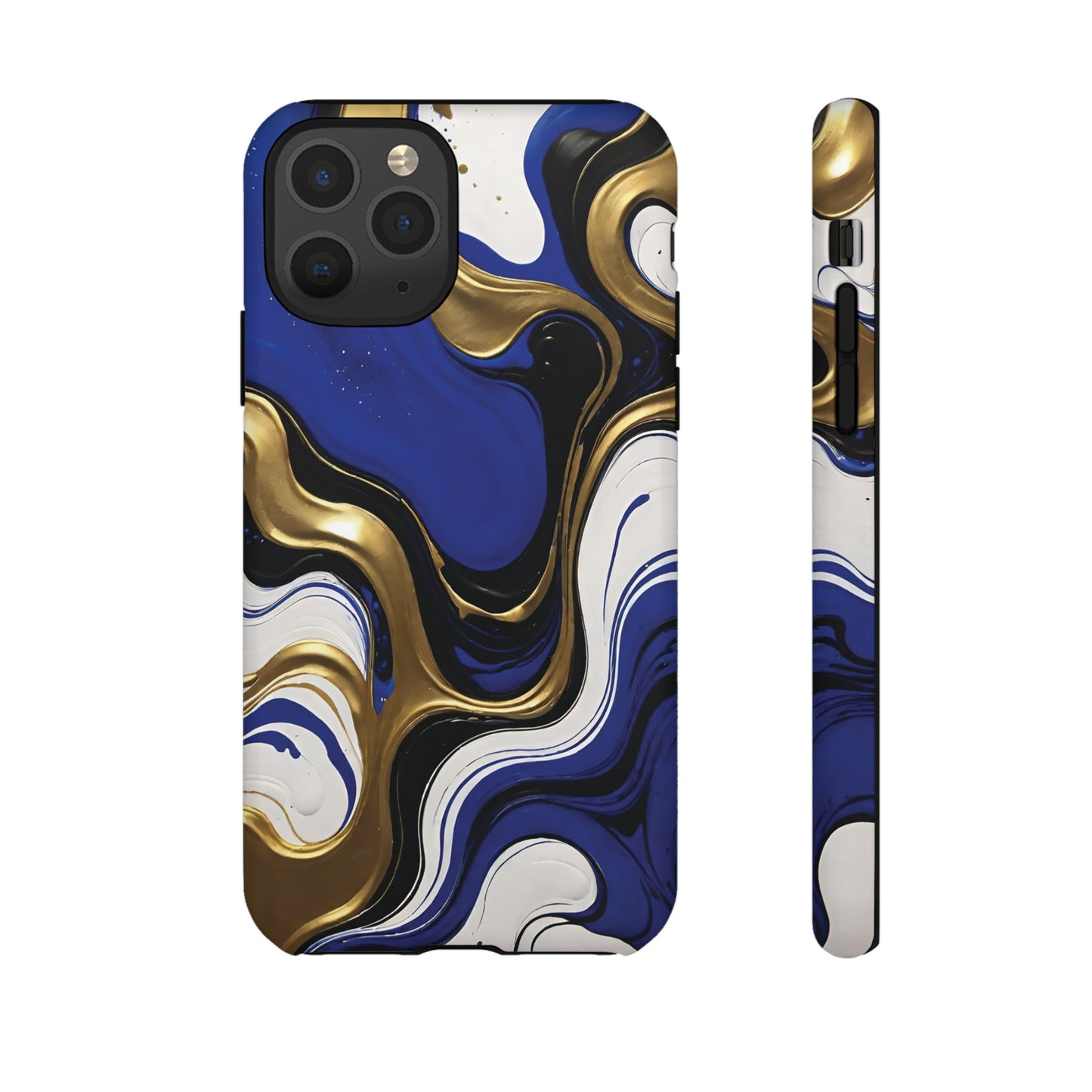 Blue and Gold Swirl 03
