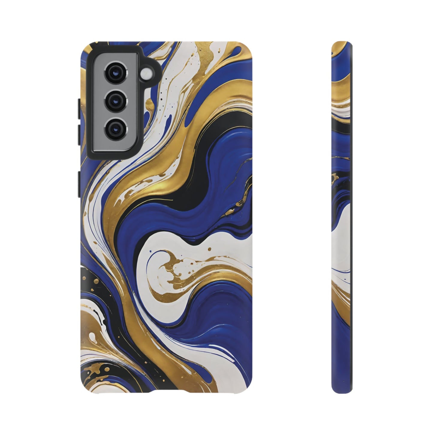 Blue and Gold Swirl 02