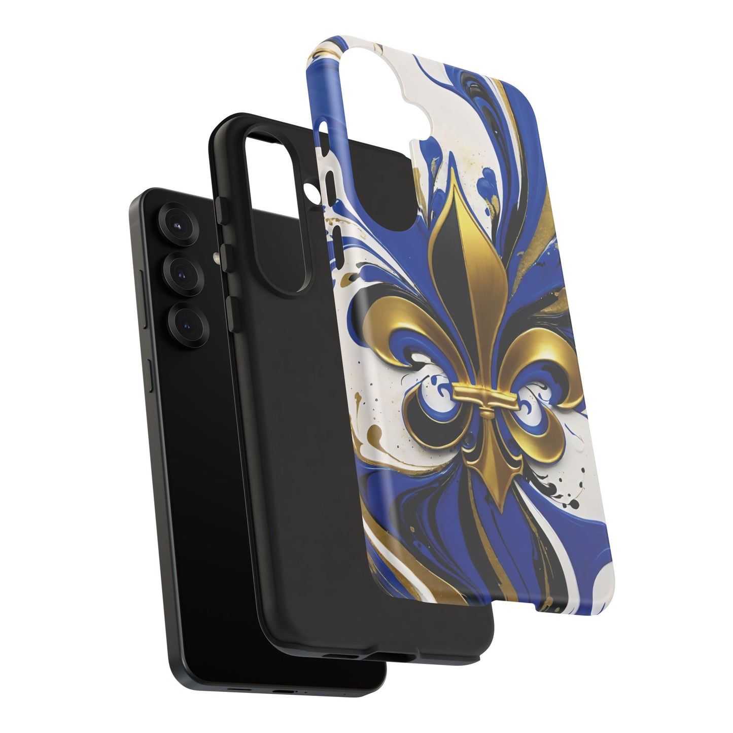 Blue and Gold Fleur-de-Lis 01