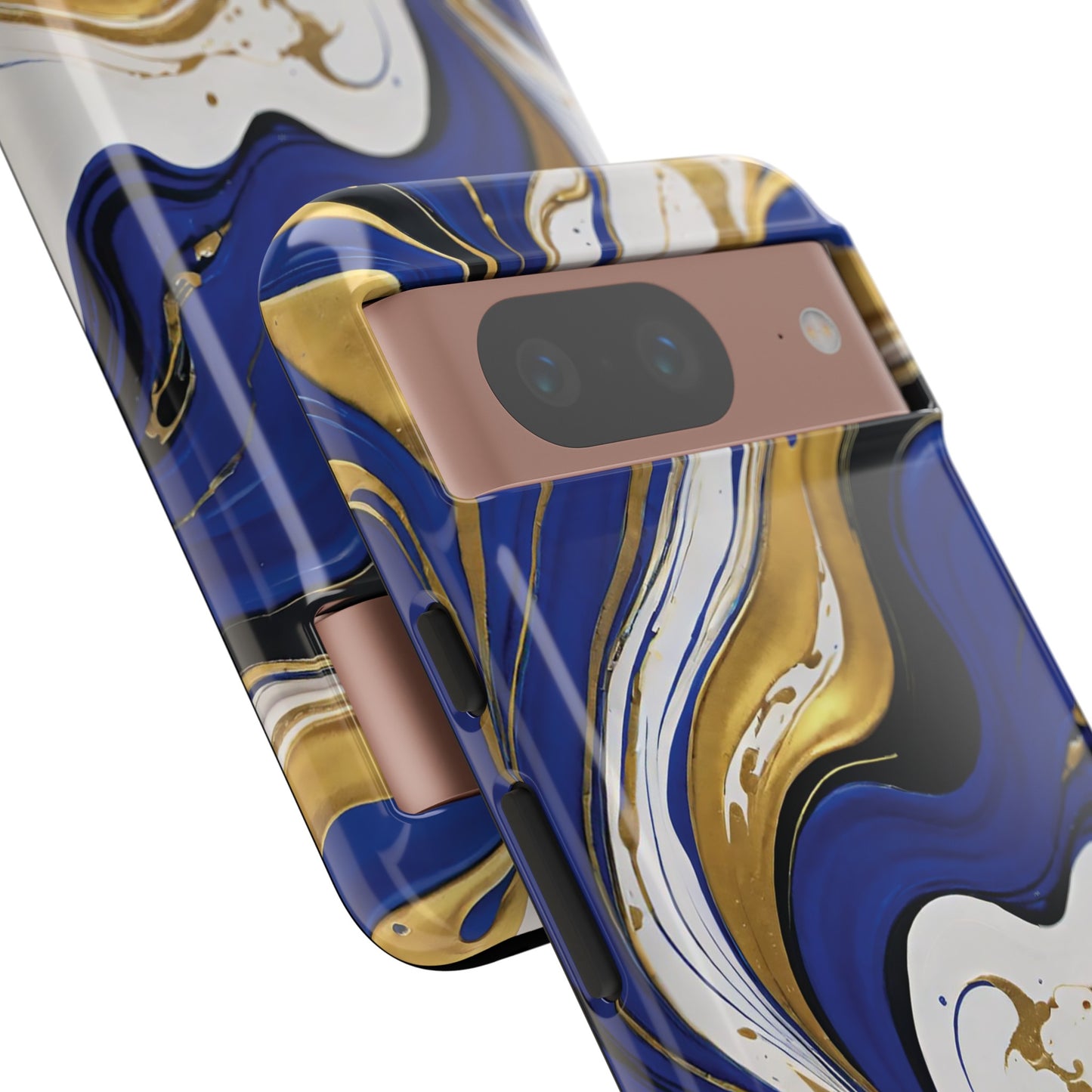 Blue and Gold Swirl 02