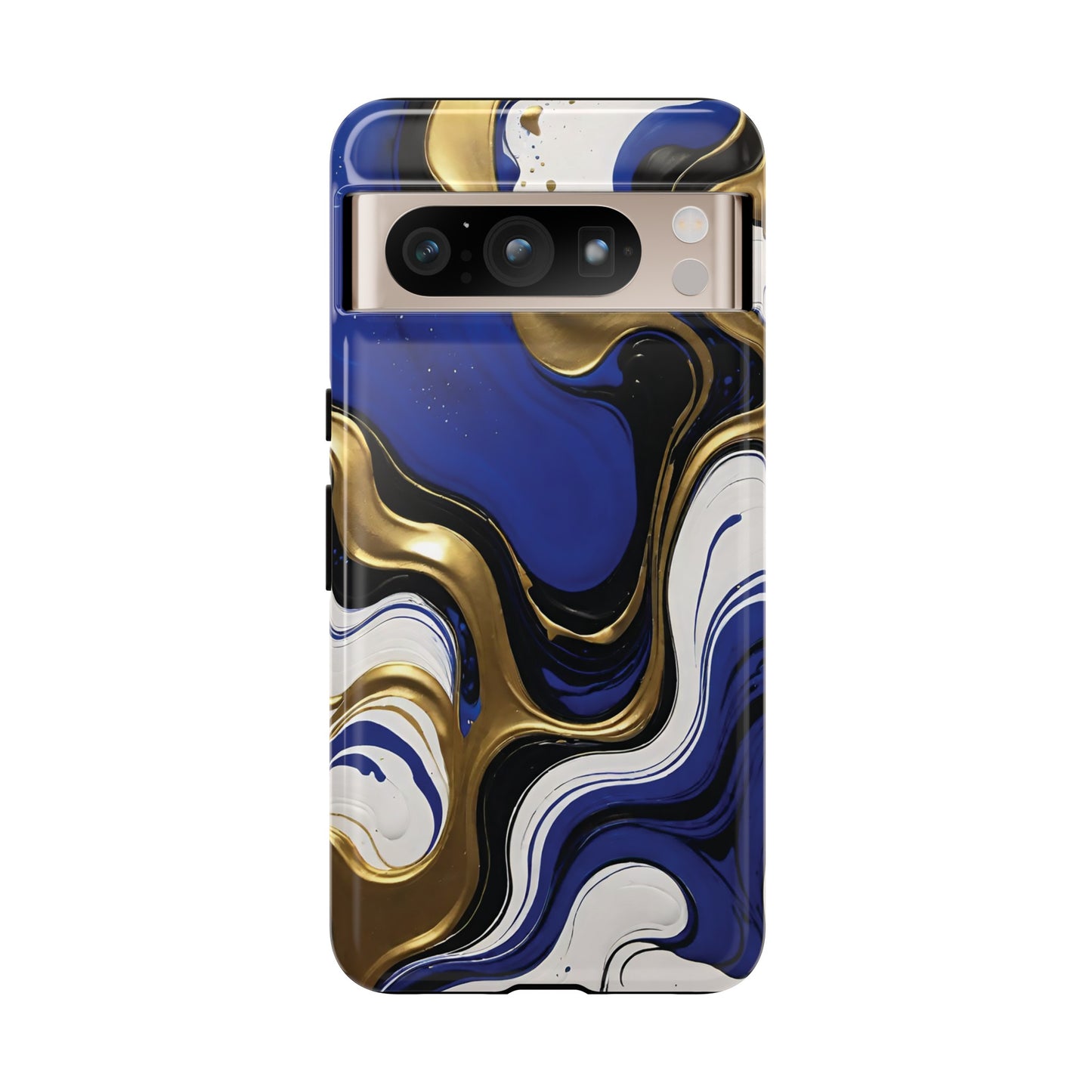 Blue and Gold Swirl 03