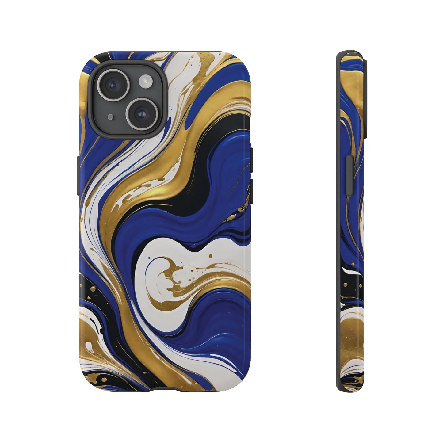 Blue and Gold Swirl 02