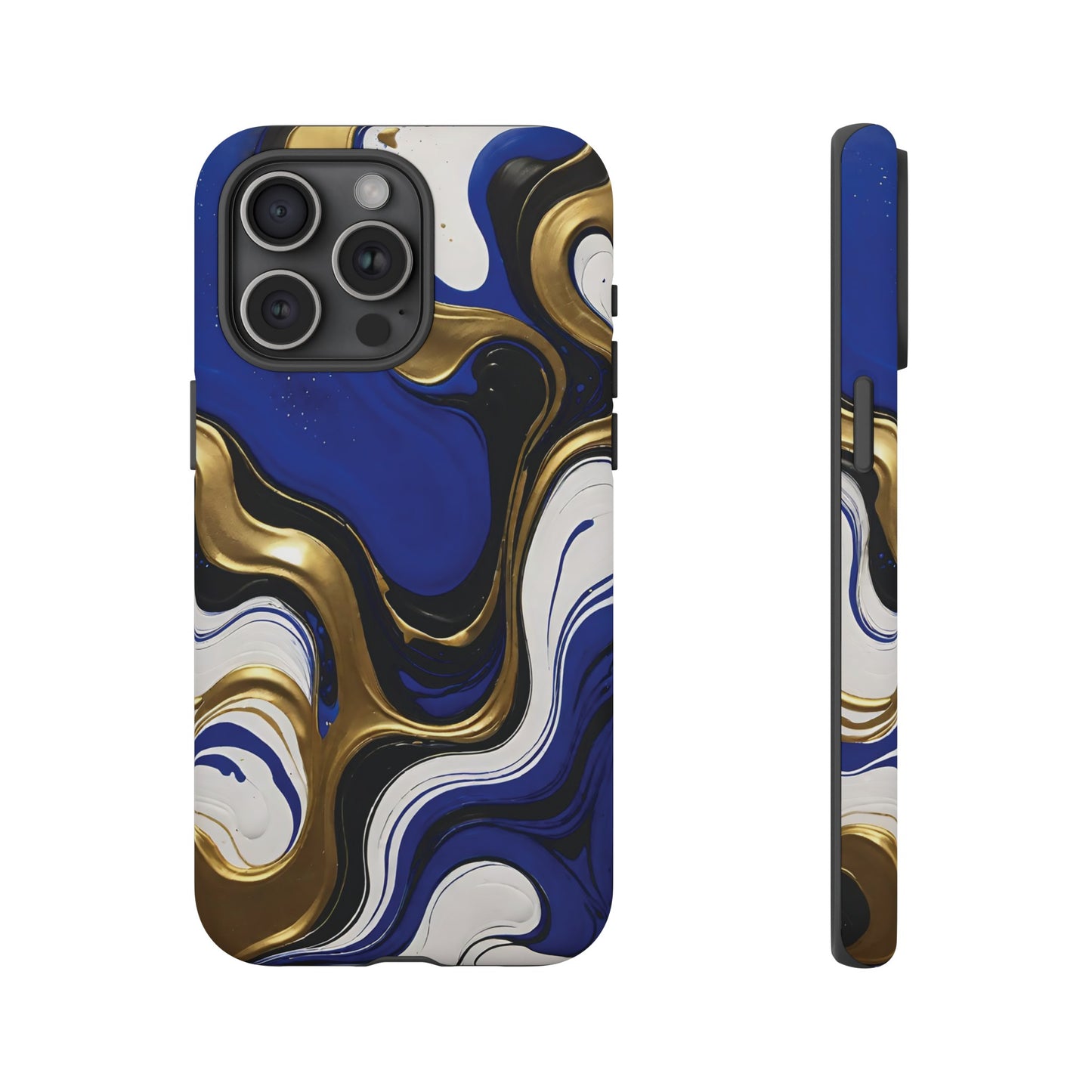 Blue and Gold Swirl 03