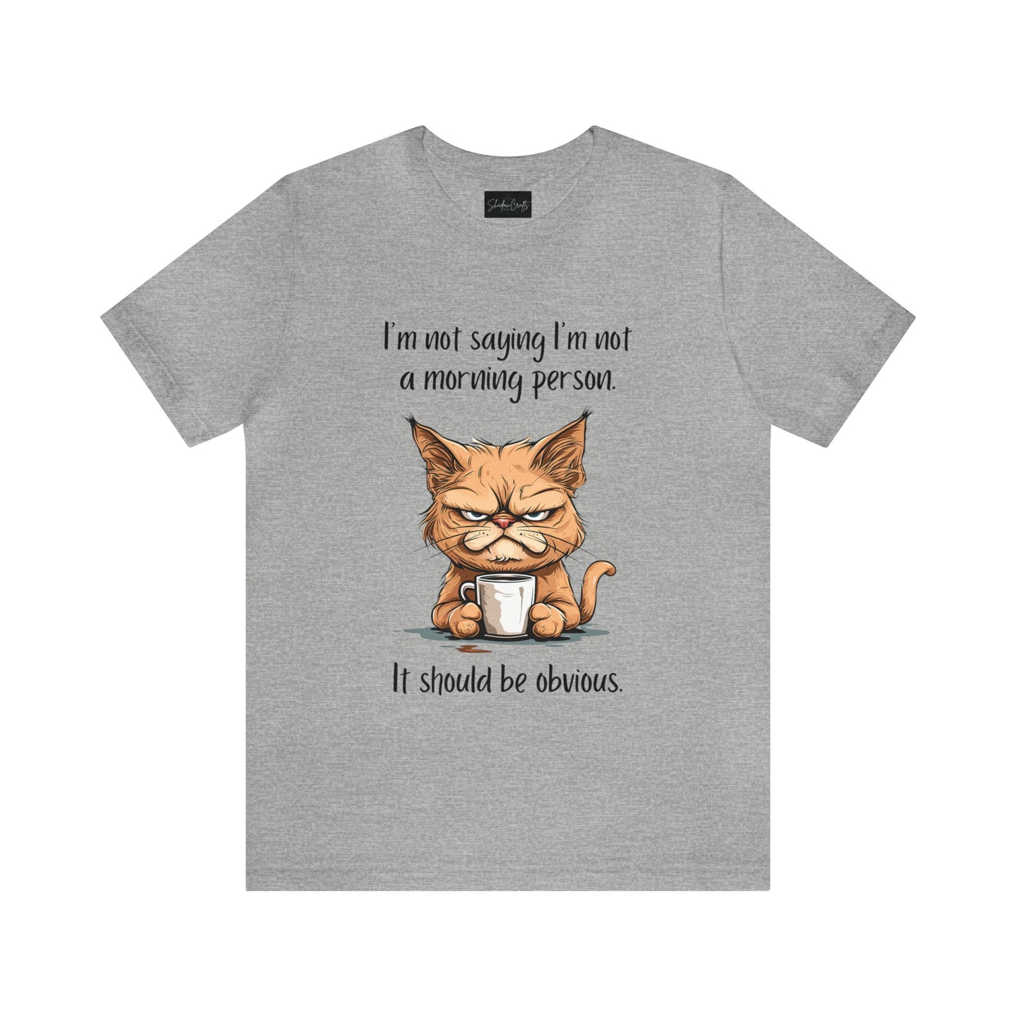 Not a Morning Cat (Dark Text) - ShadowCrafts Studio