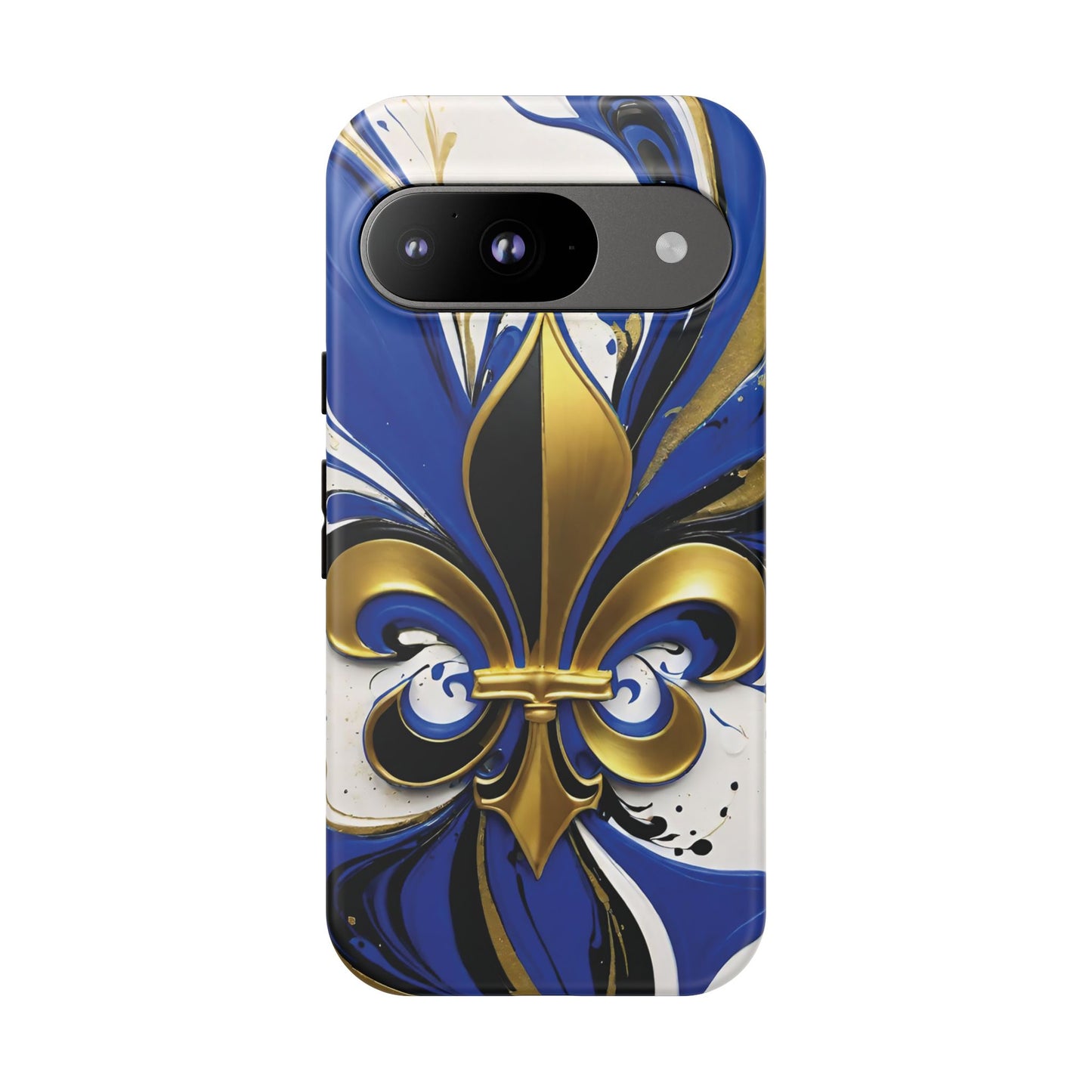 Blue and Gold Fleur-de-Lis 01