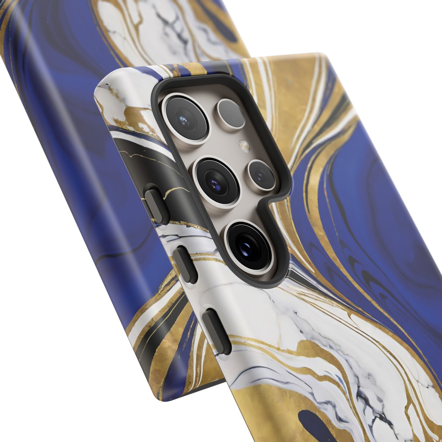 Blue and Gold Swirl 01