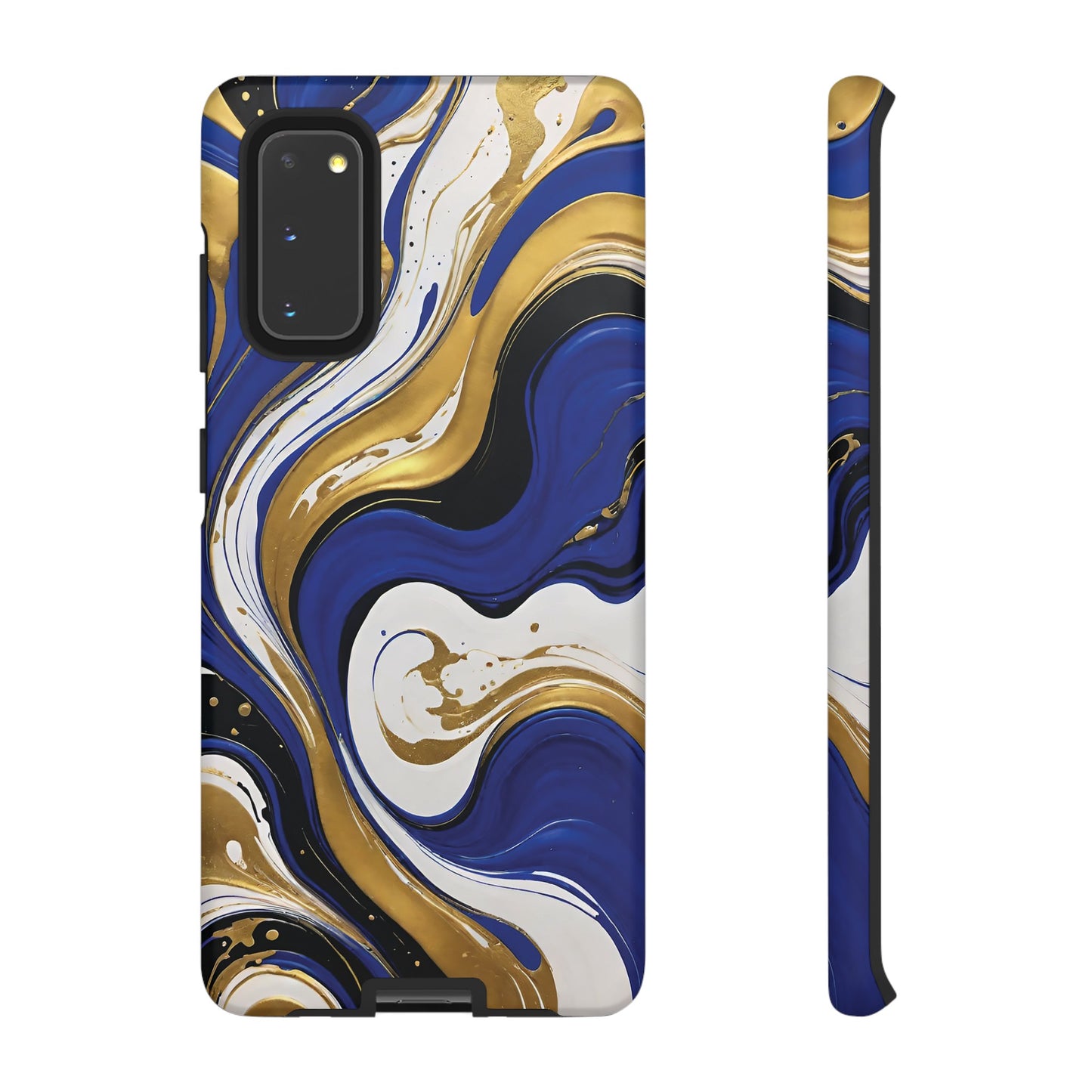 Blue and Gold Swirl 02