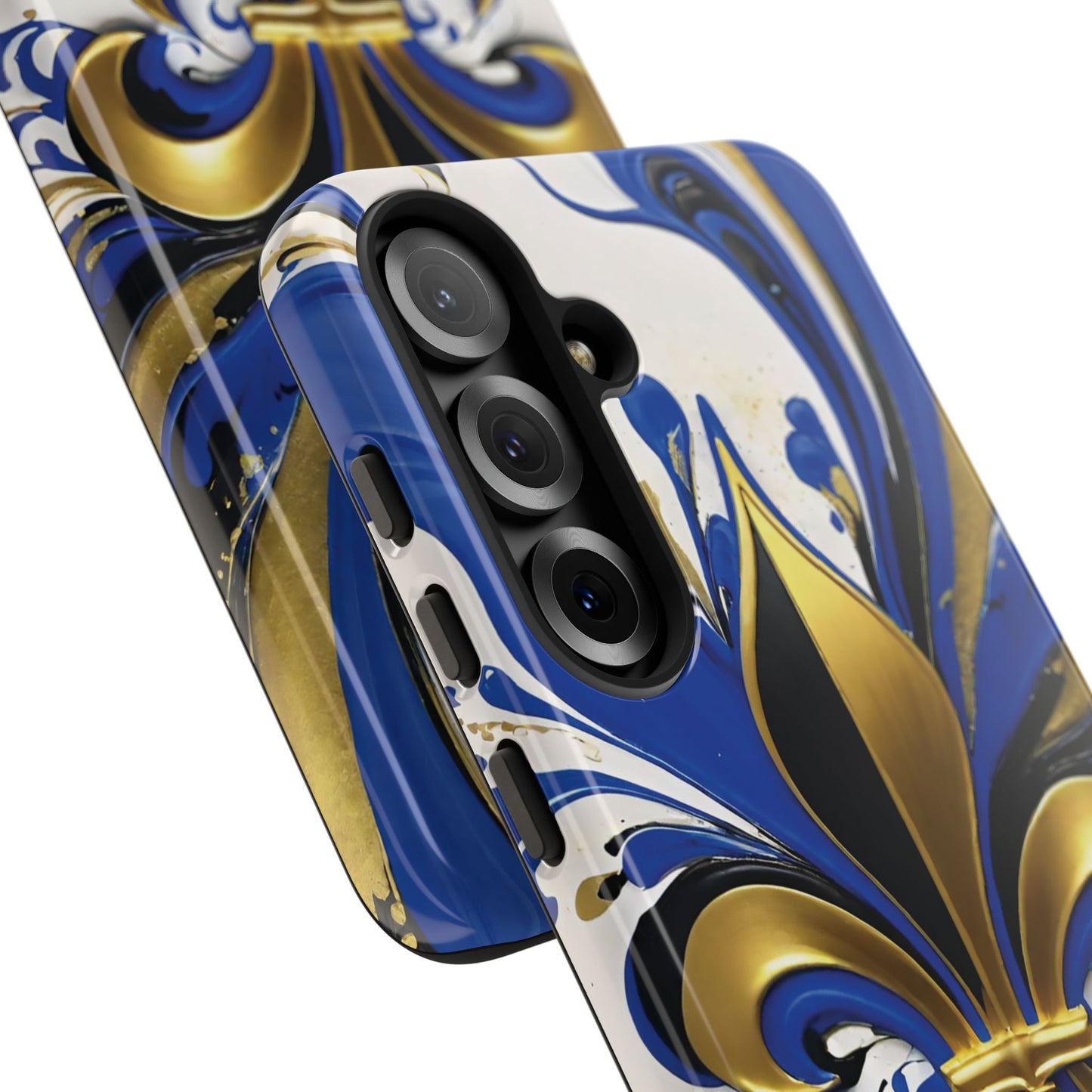 Blue and Gold Fleur-de-Lis 01