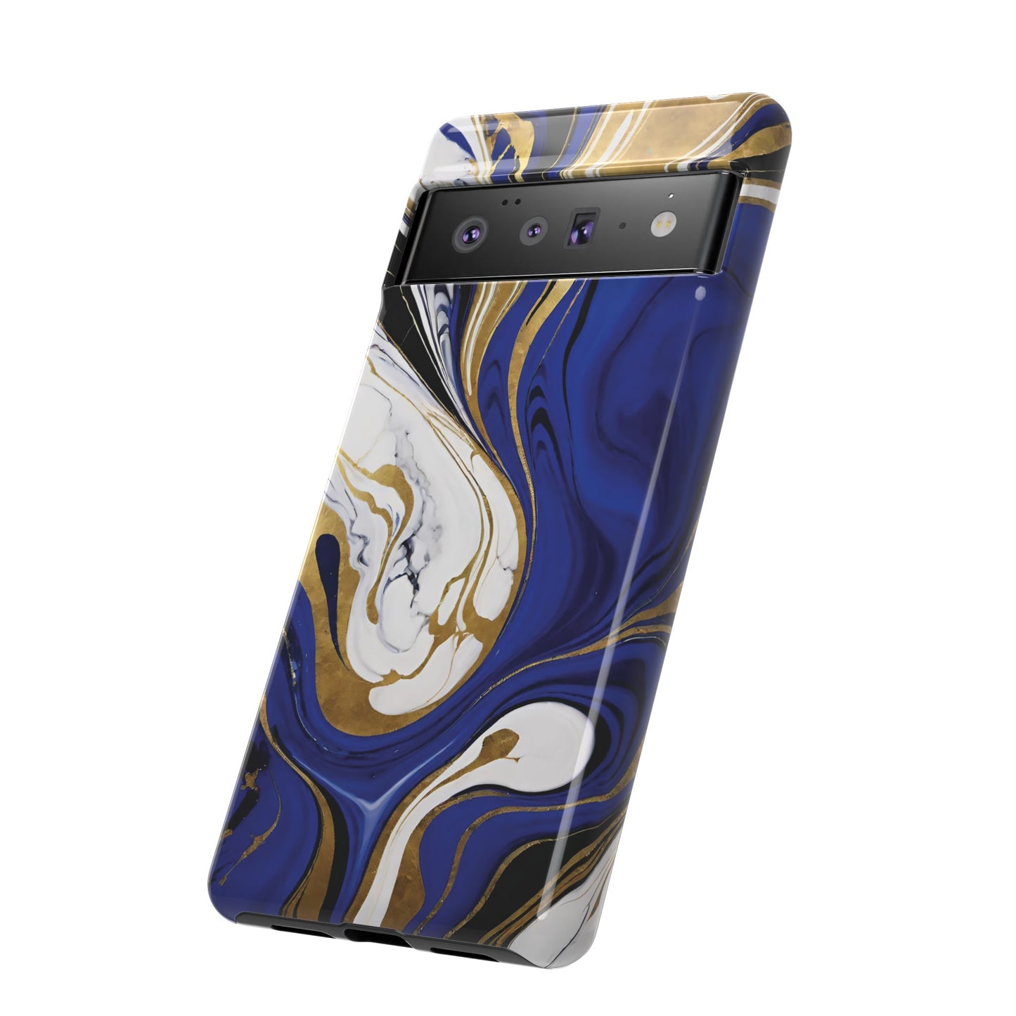 Blue and Gold Swirl 01