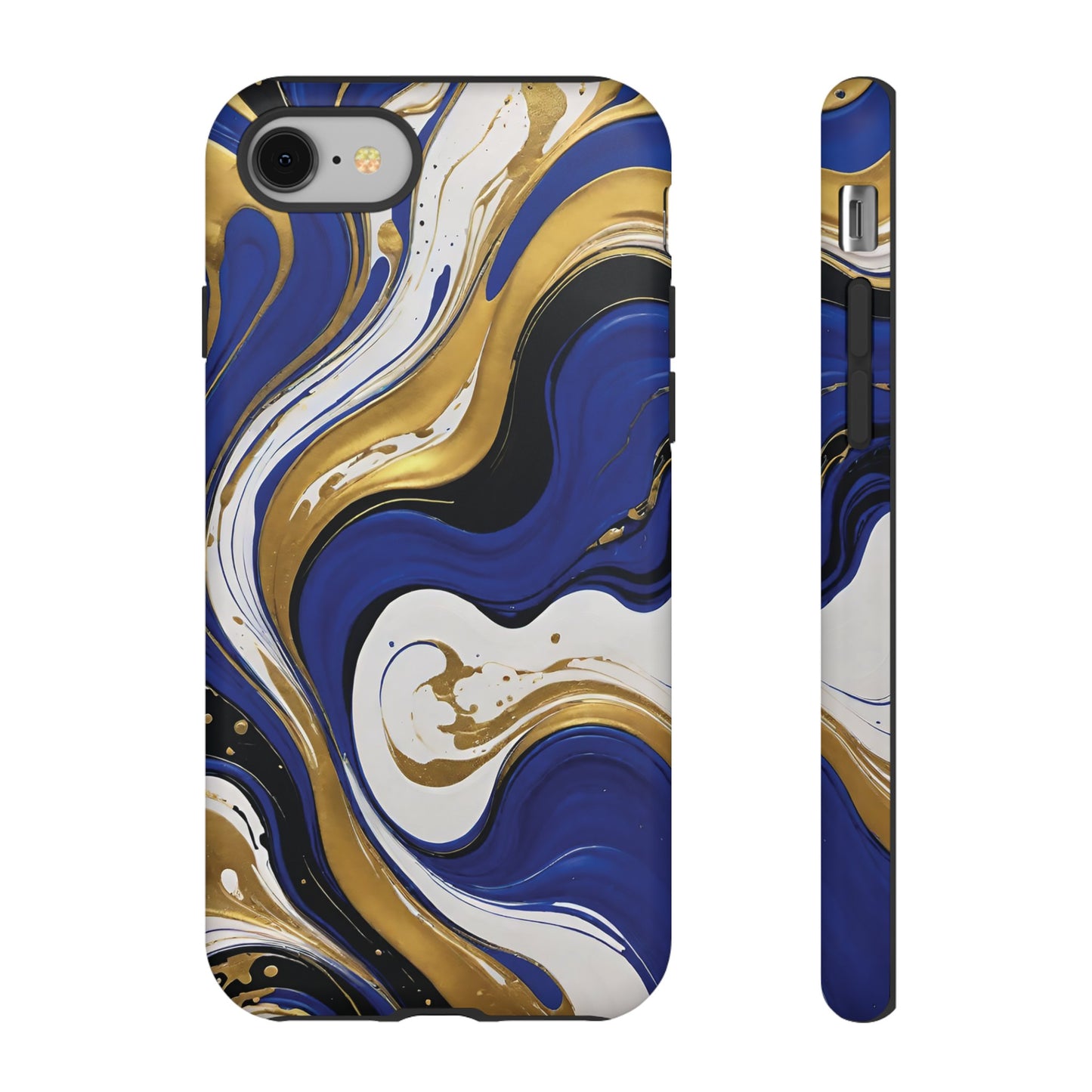 Blue and Gold Swirl 02