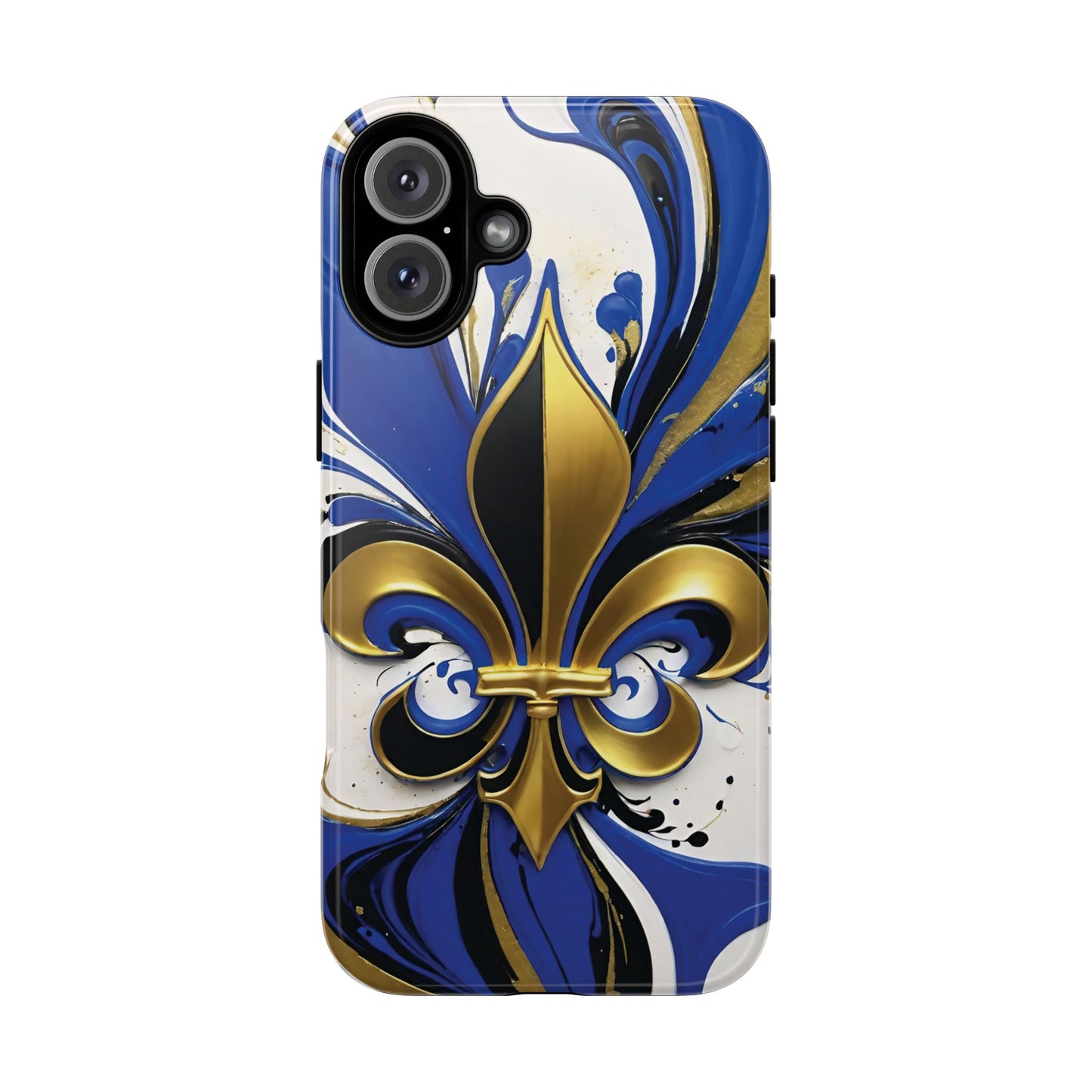 Blue and Gold Fleur-de-Lis 01