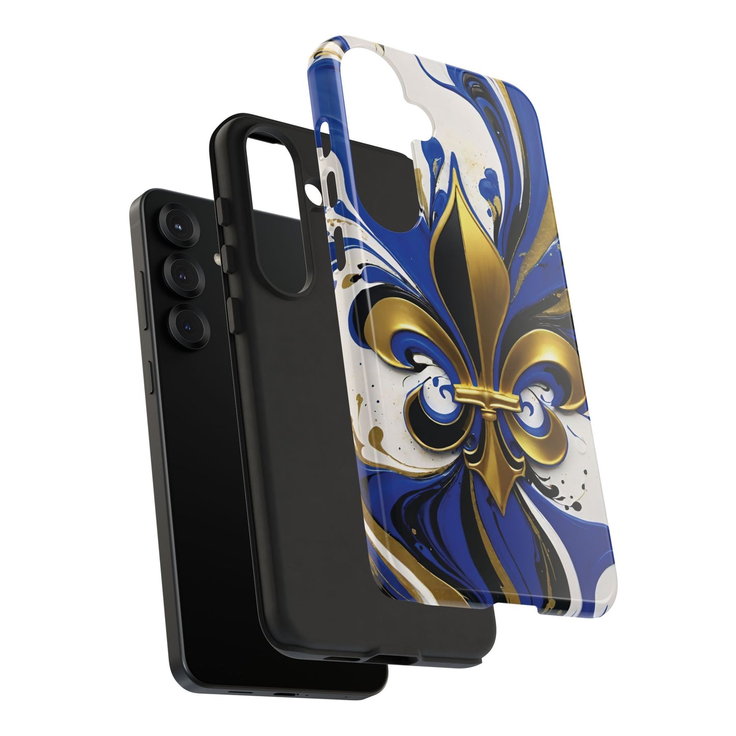 Blue and Gold Fleur-de-Lis 01