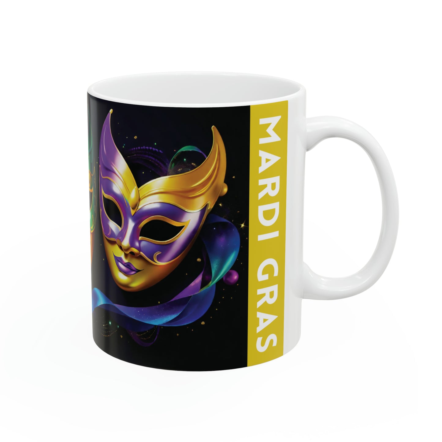 Mardi Gras Masks Mug 03, 11oz - ShadowCrafts Studio