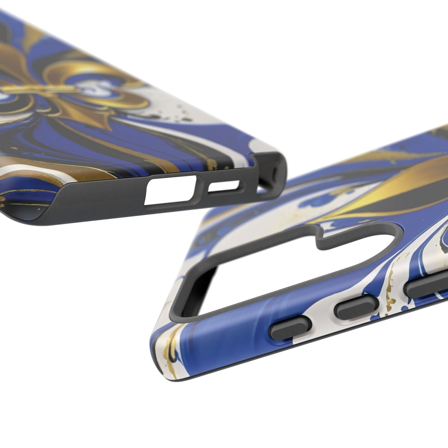 Blue and Gold Fleur-de-Lis 01