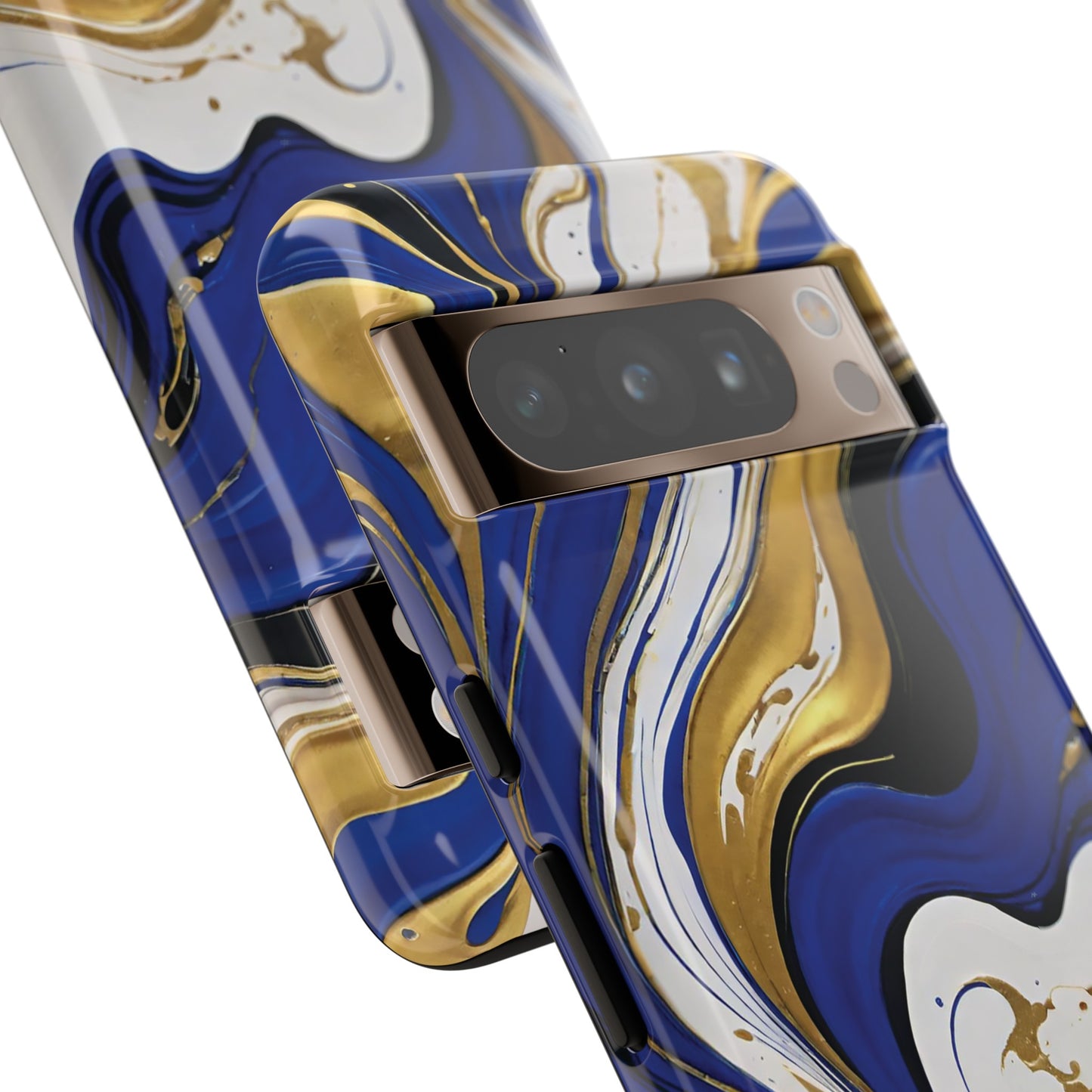Blue and Gold Swirl 02