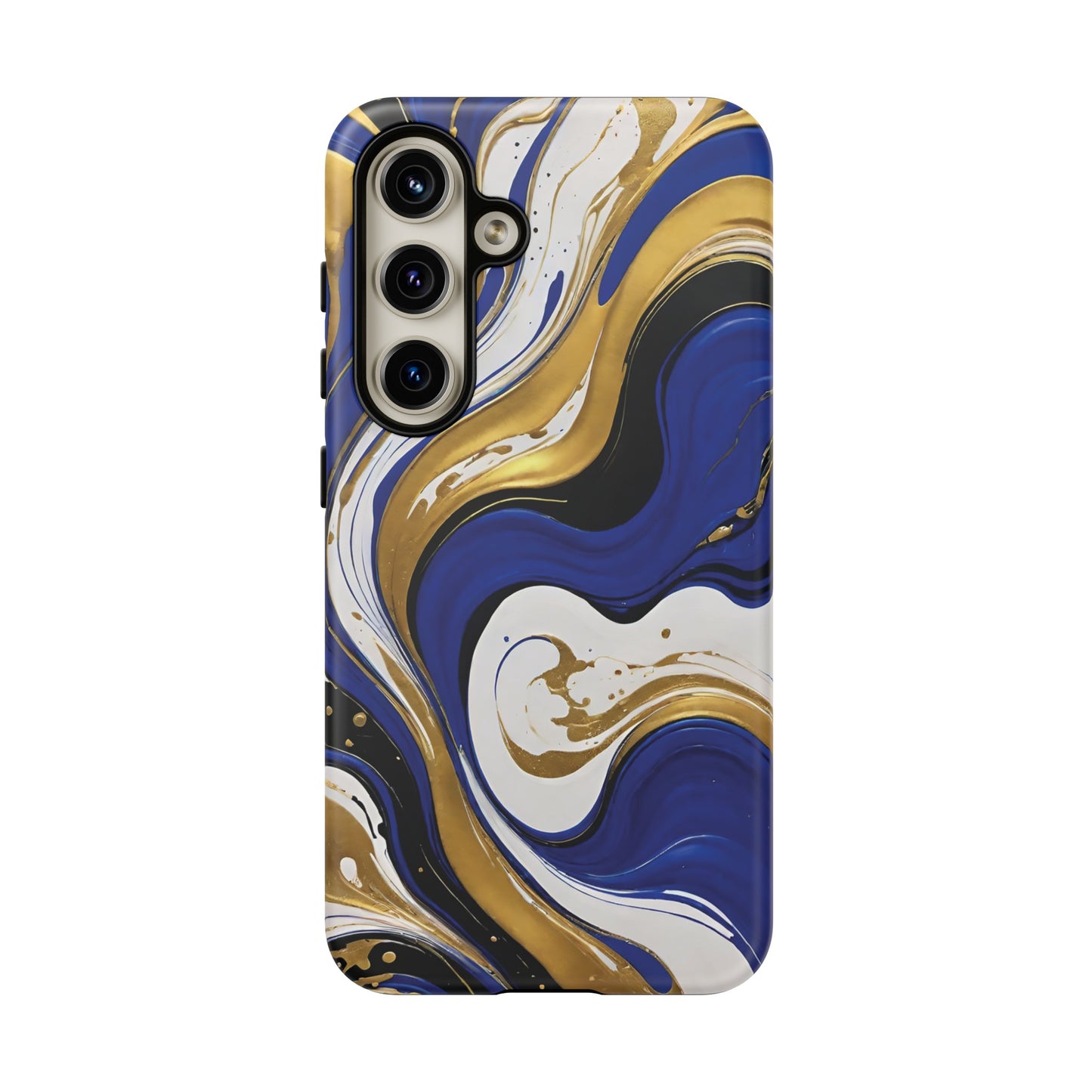 Blue and Gold Swirl 02