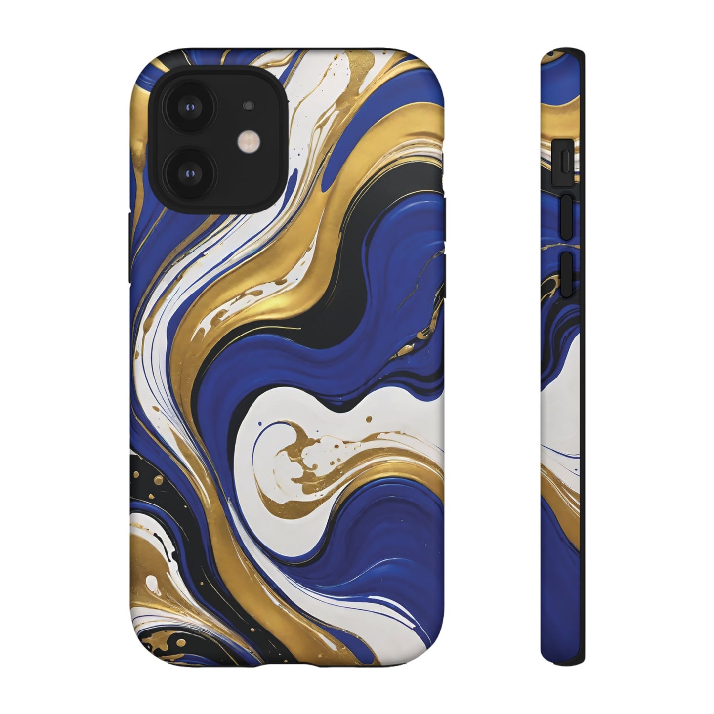 Blue and Gold Swirl 02