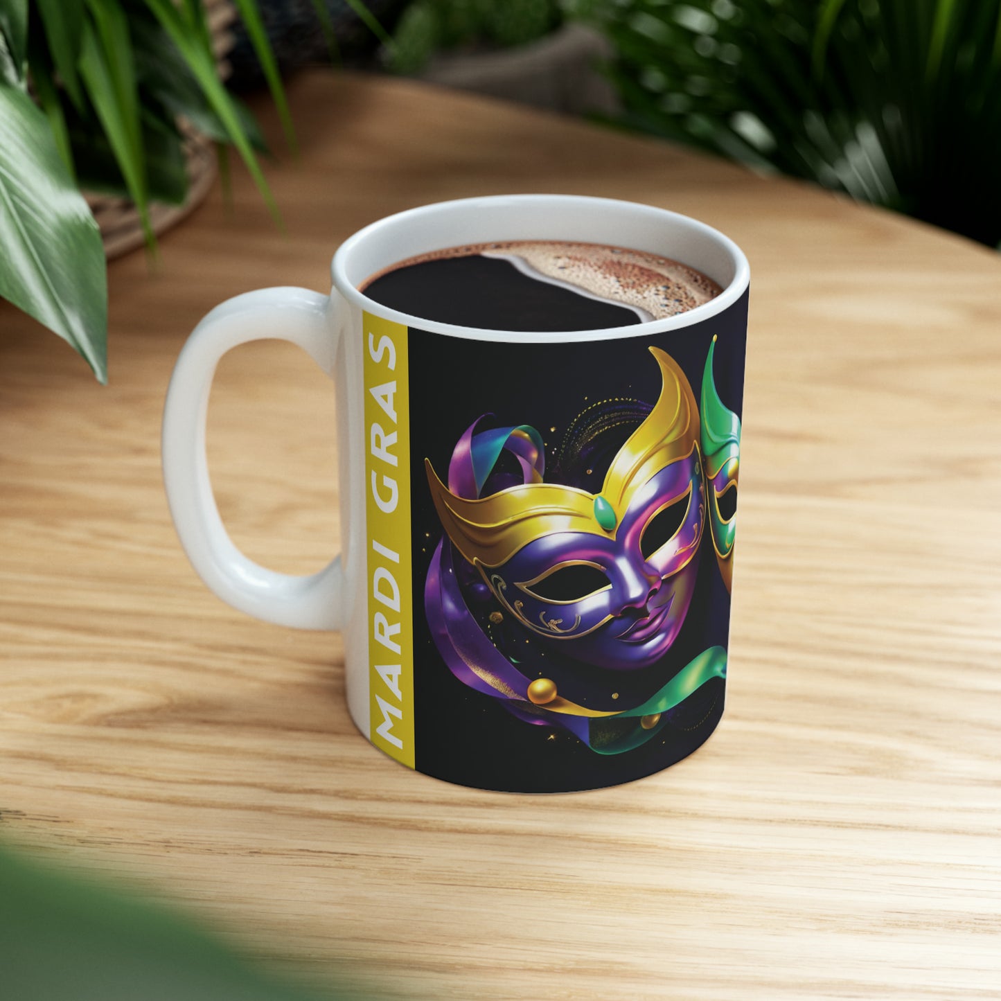 Mardi Gras Masks Mug 03, 11oz - ShadowCrafts Studio