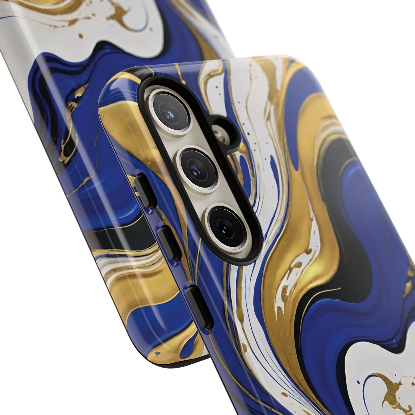 Blue and Gold Swirl 02