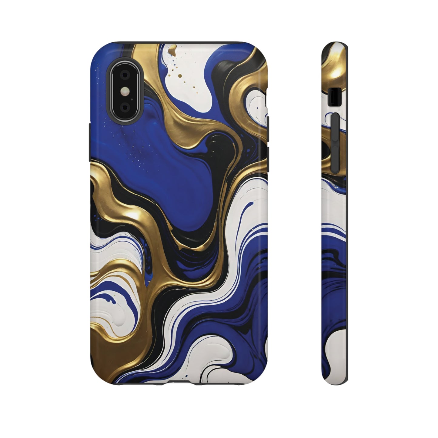 Blue and Gold Swirl 03
