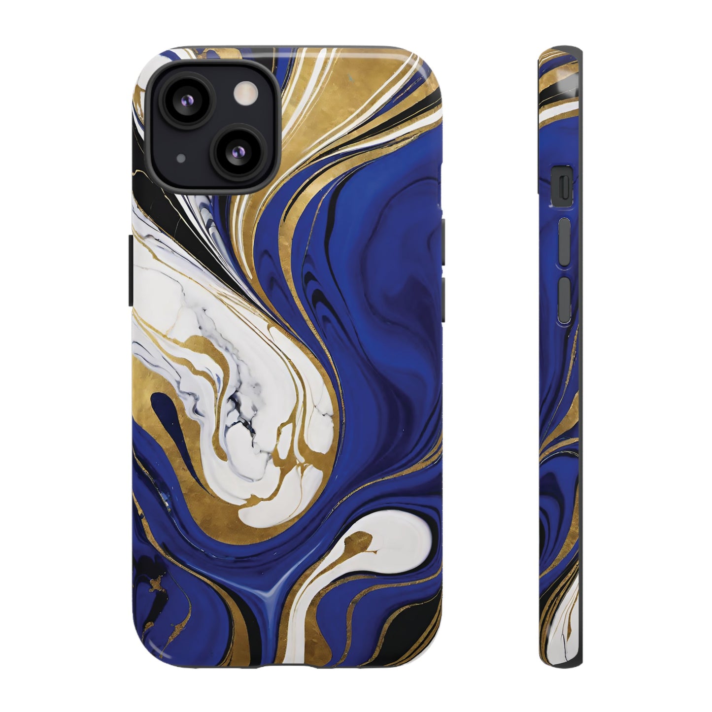 Blue and Gold Swirl 01