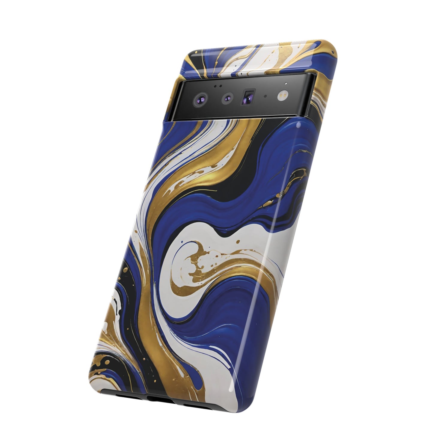 Blue and Gold Swirl 02