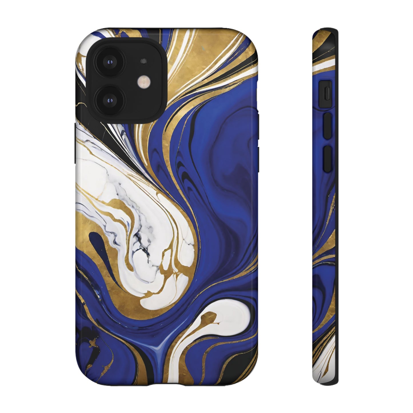 Blue and Gold Swirl 01