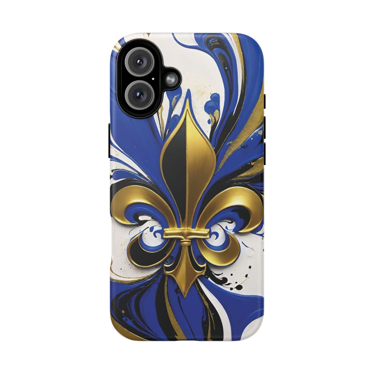 Blue and Gold Fleur-de-Lis 01
