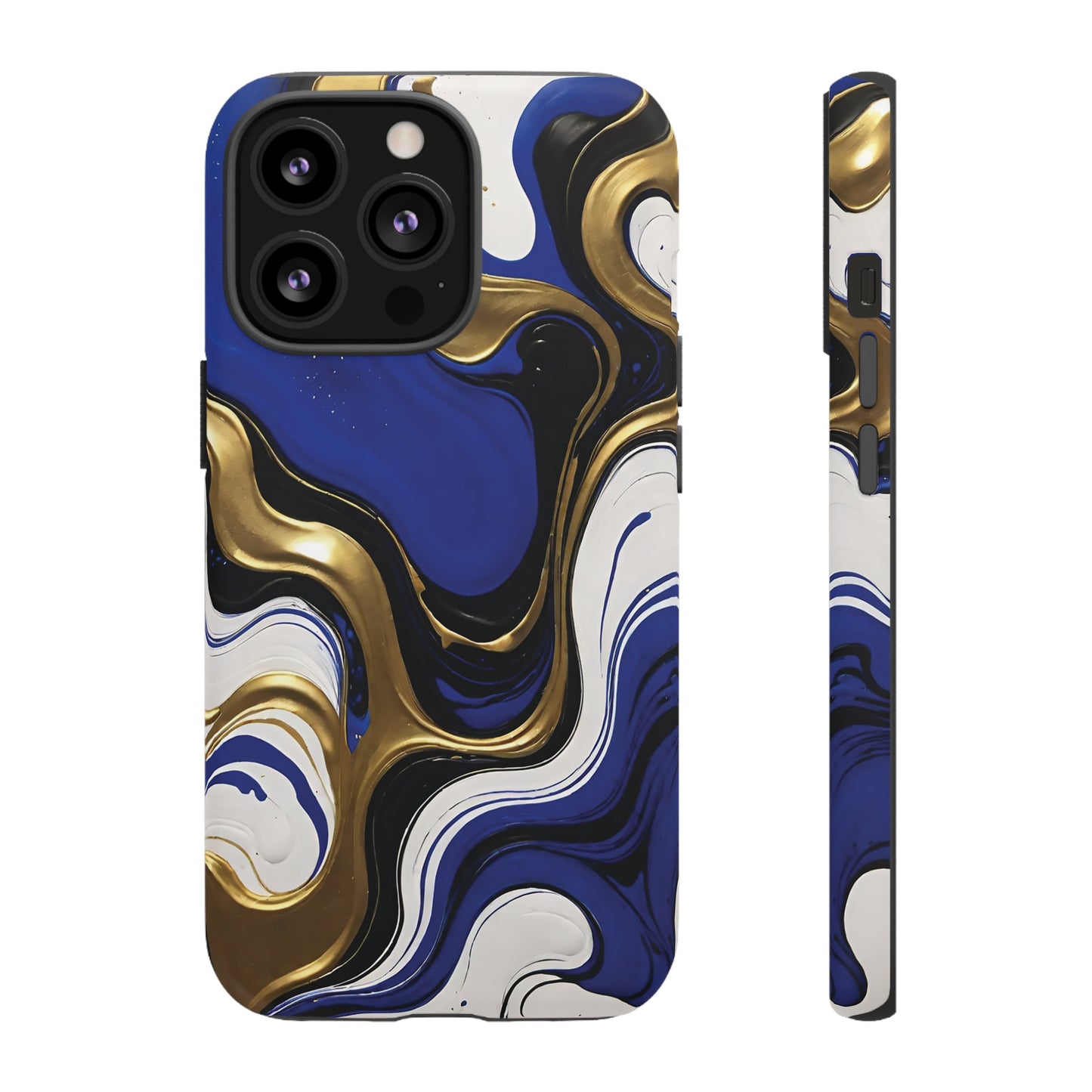Blue and Gold Swirl 03