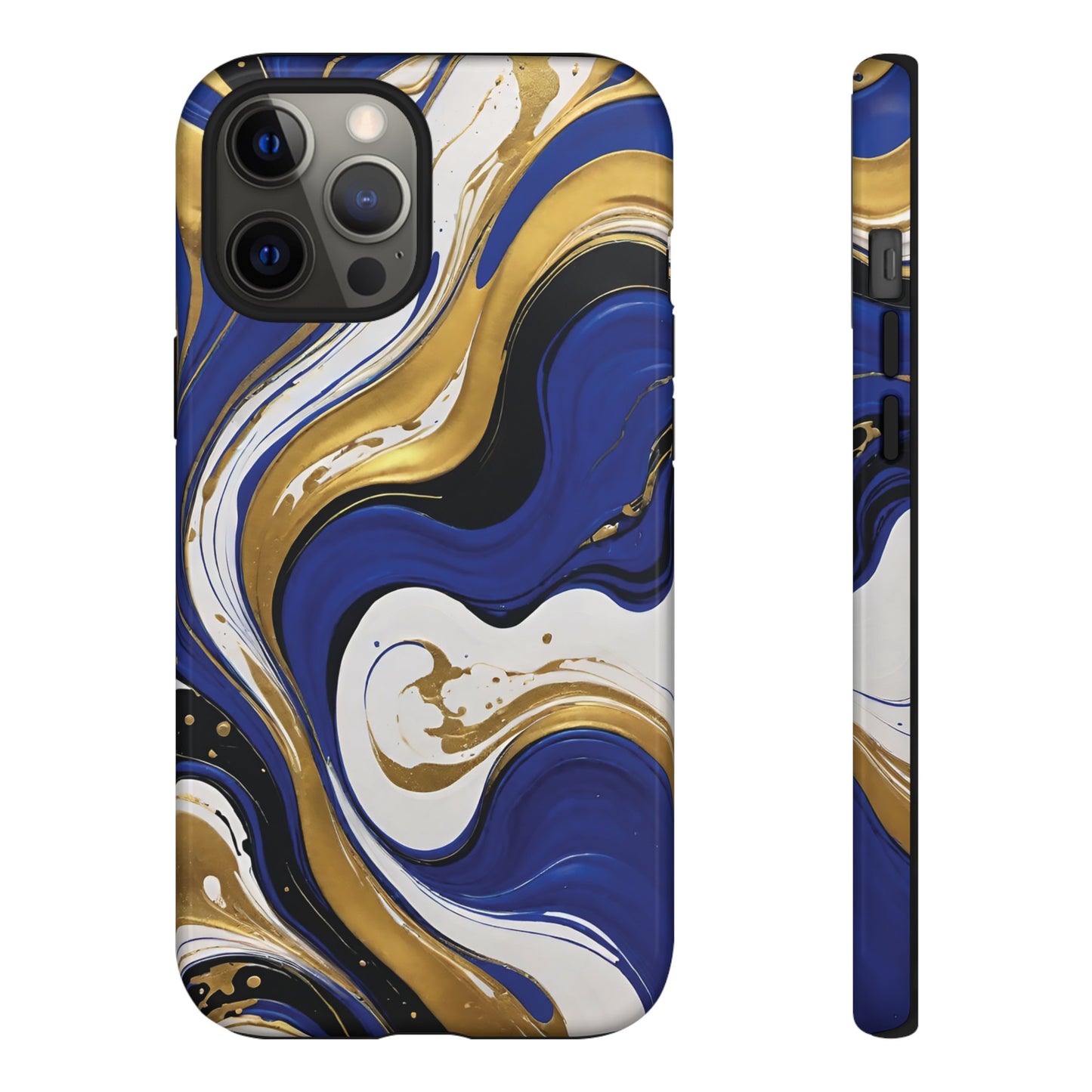 Blue and Gold Swirl 02