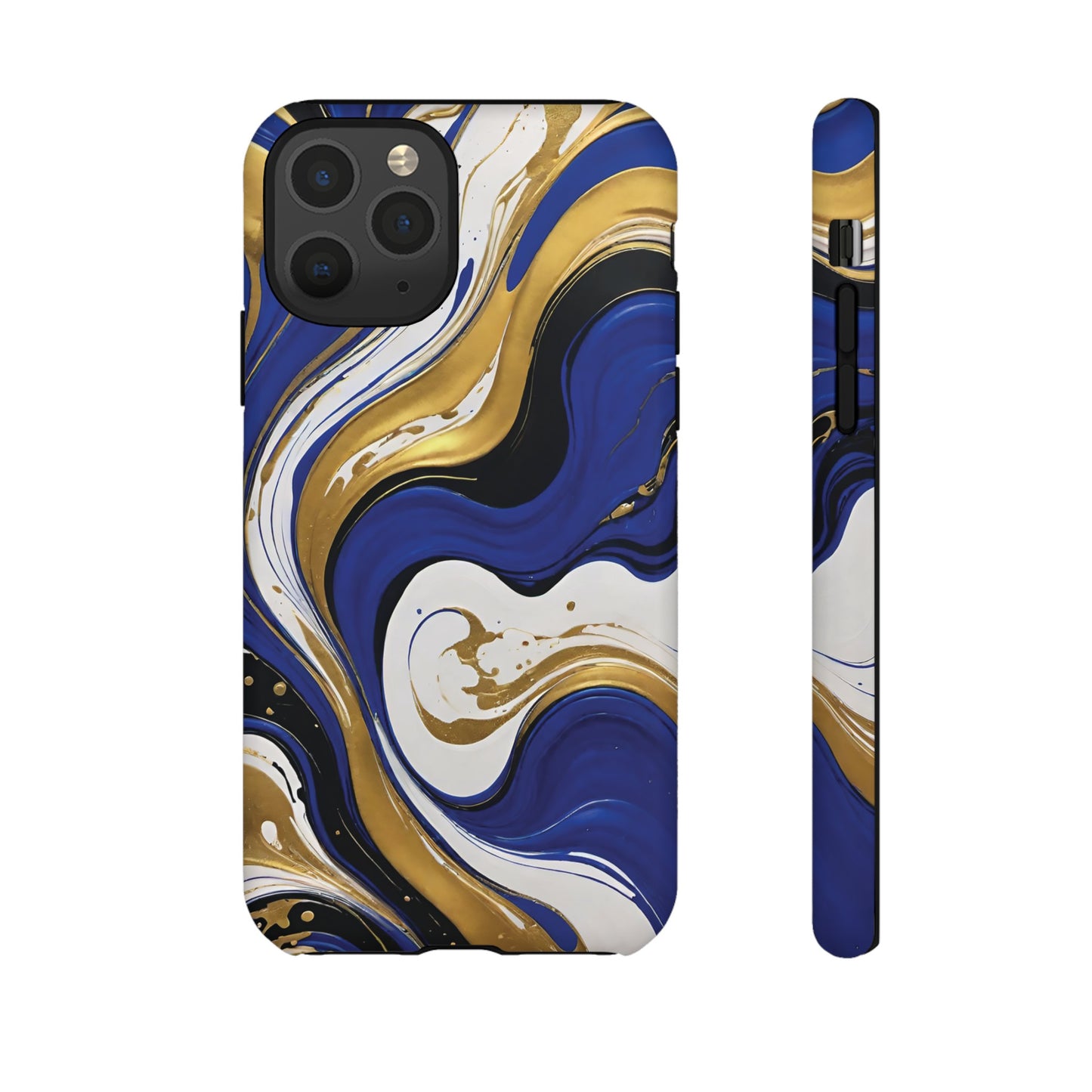 Blue and Gold Swirl 02