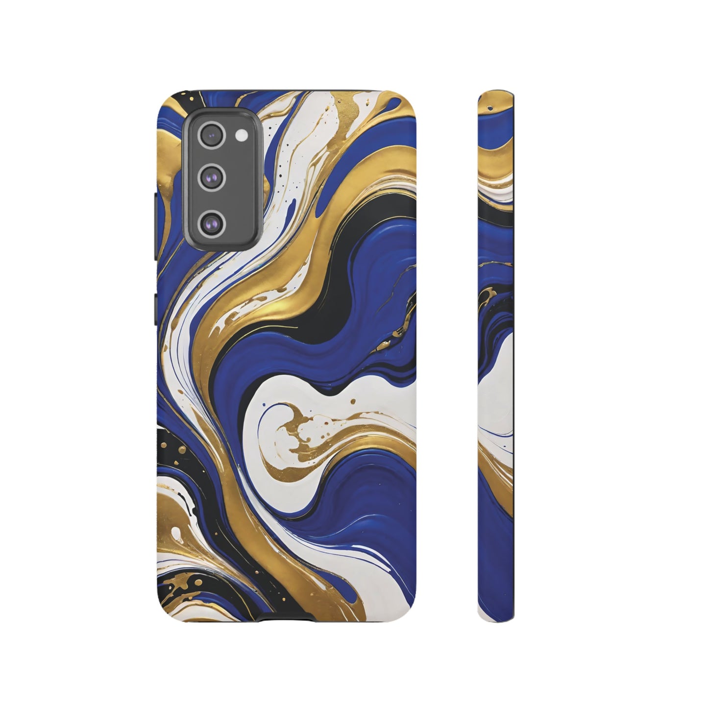Blue and Gold Swirl 02