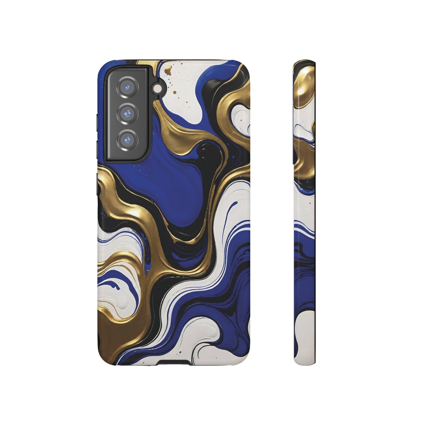 Blue and Gold Swirl 03