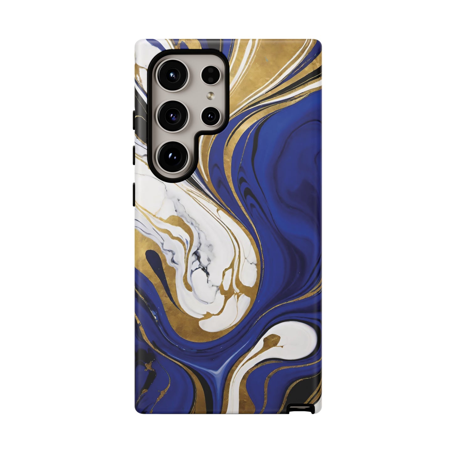 Blue and Gold Swirl 01