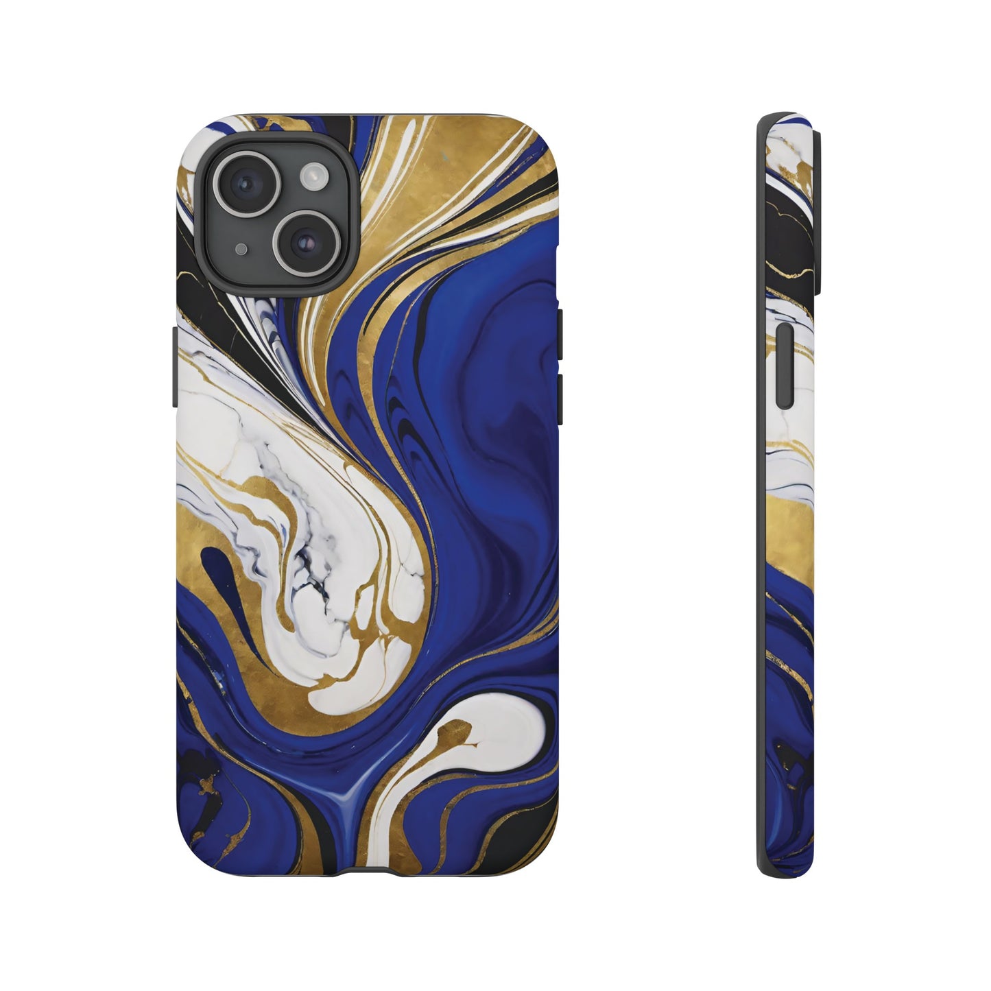 Blue and Gold Swirl 01