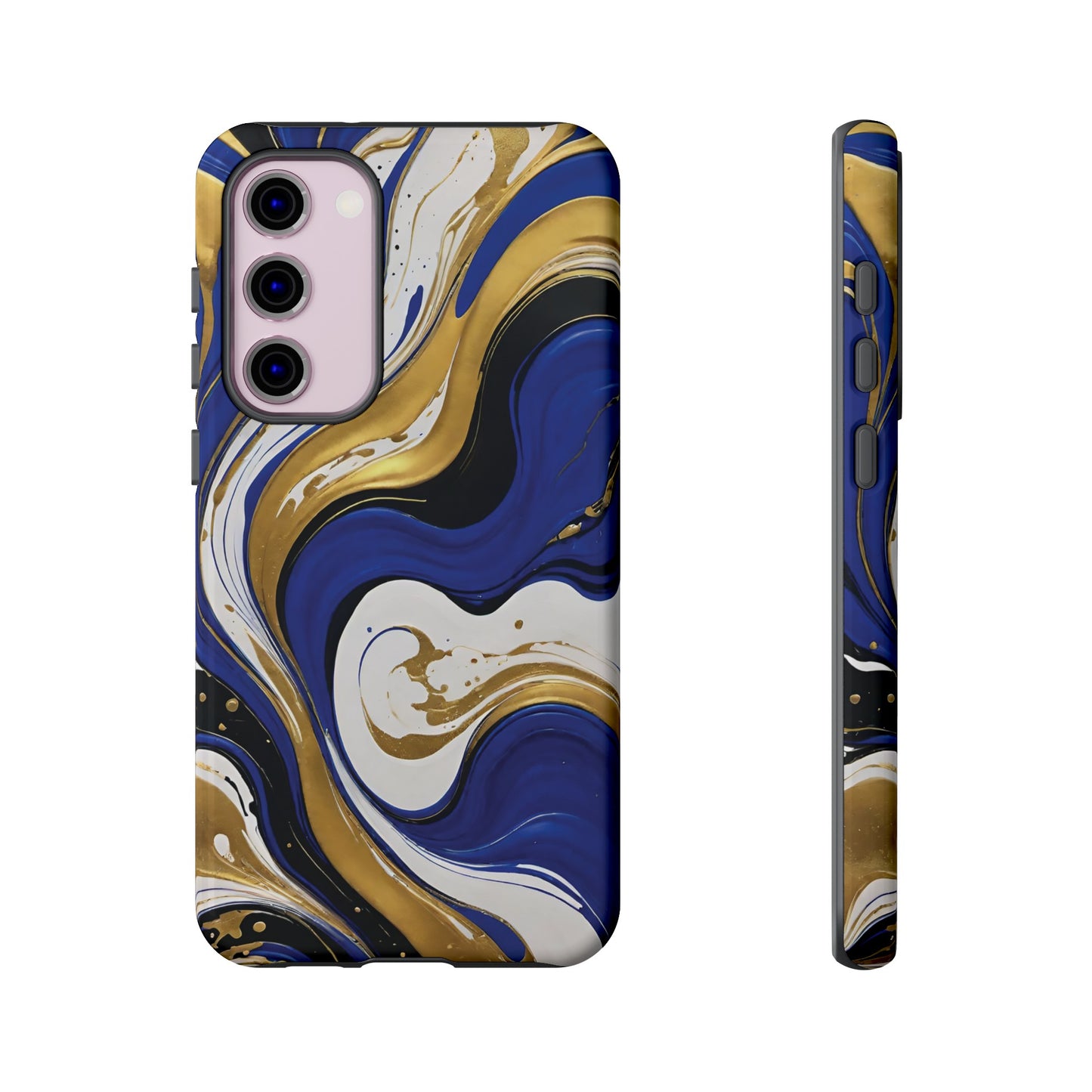 Blue and Gold Swirl 02