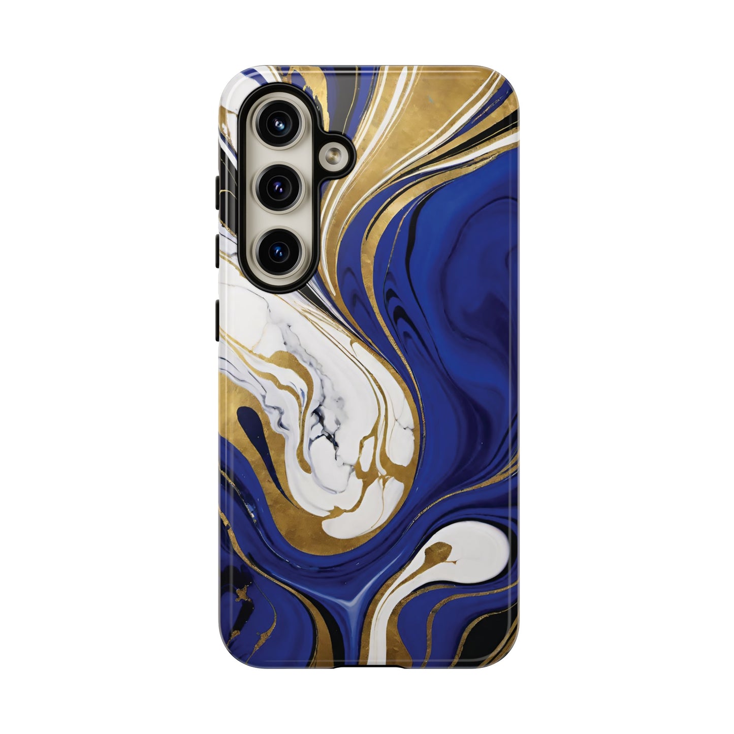 Blue and Gold Swirl 01