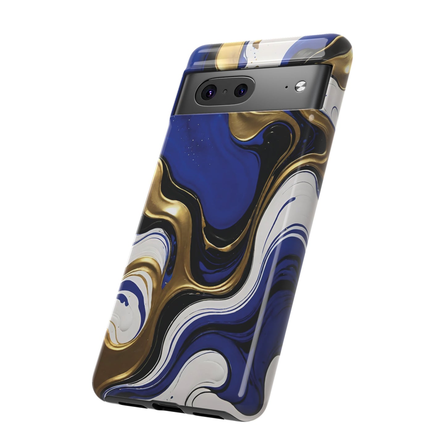 Blue and Gold Swirl 03
